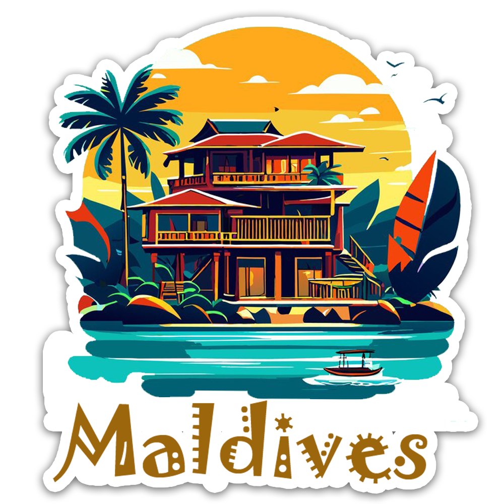ShopTwiz Maldives Beauty City Fridge Magnet and Door Magnets