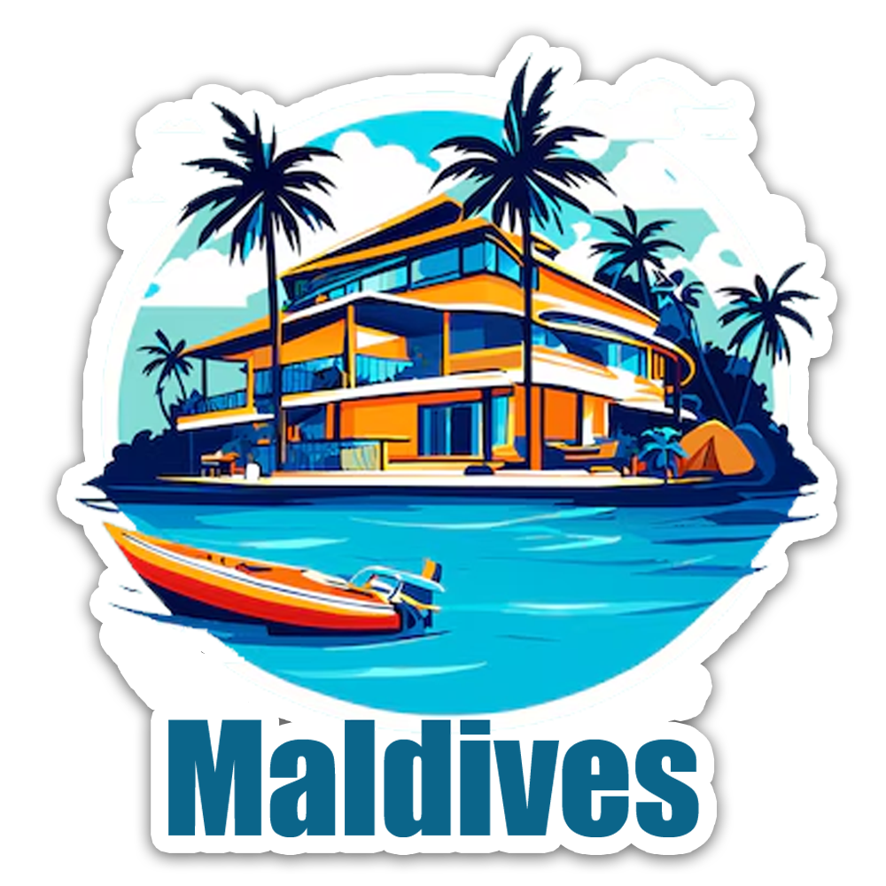 ShopTwiz Maldives Beauty City Fridge Magnet and Door Magnets