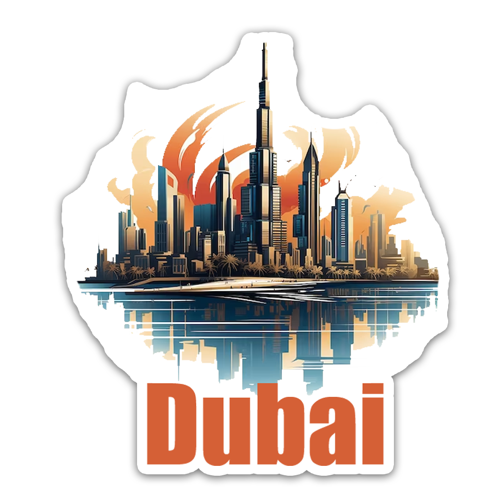 ShopTwiz Dubai Beauty City Fridge Magnet and Door Magnets