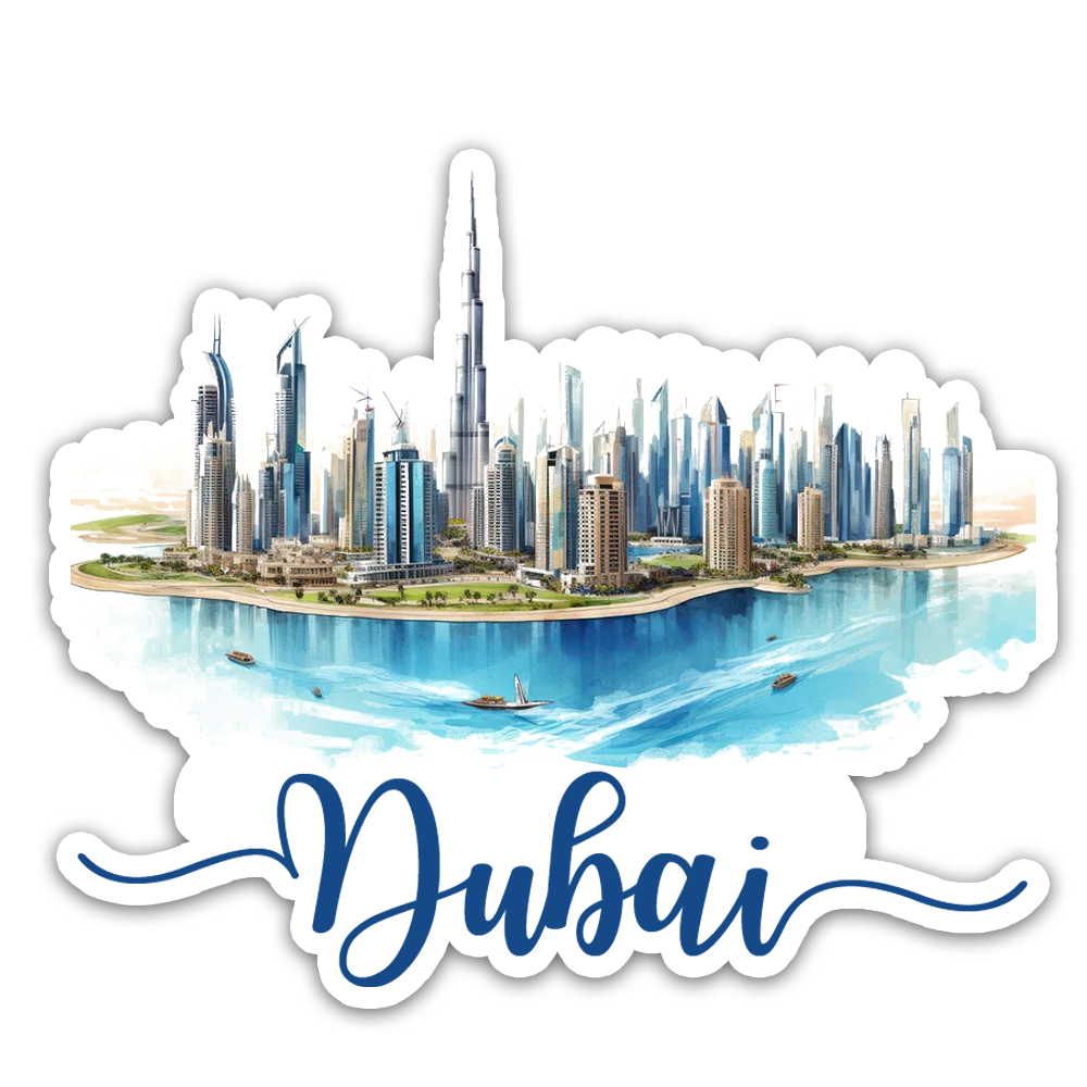 ShopTwiz Dubai Beauty City Fridge Magnet and Door Magnets