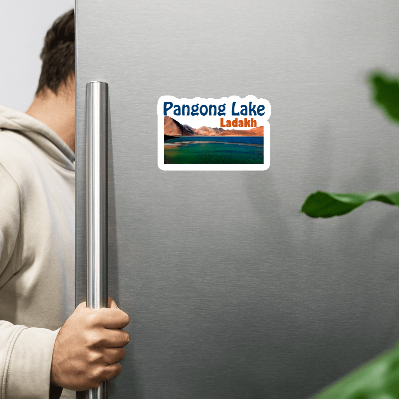 ShopTwiz Pangong Lake 2 (Ladakh) Awesome City Lovely Door Magnets And Fridge Magnet