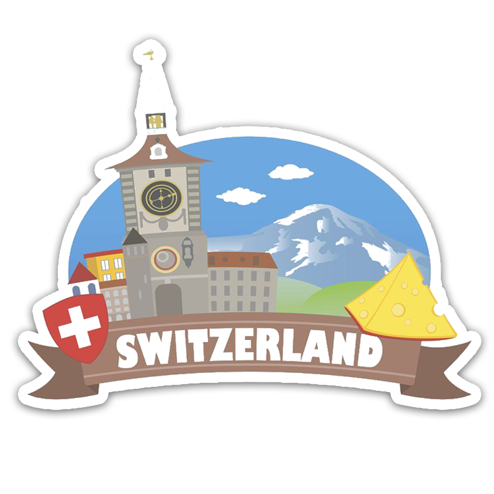 ShopTwiz Switzerland Beauty City Fridge Magnet and Door Magnets