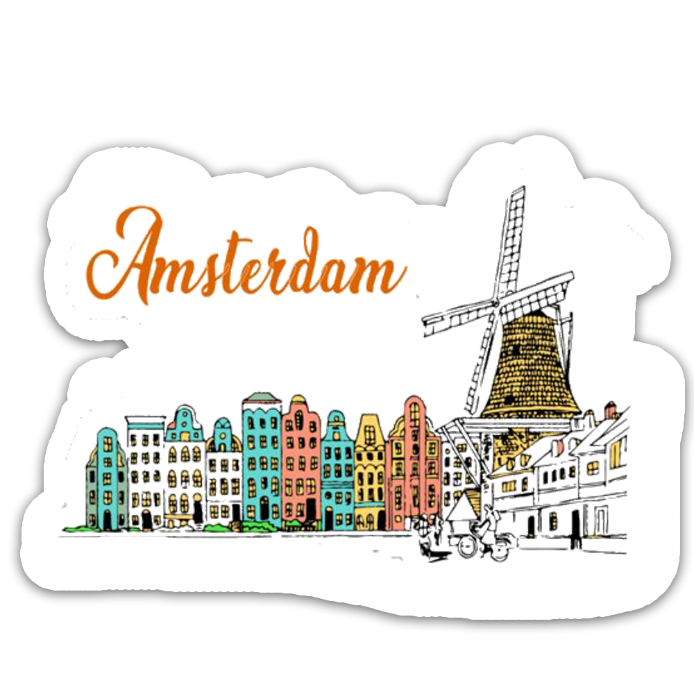 ShopTwiz Amsterdam Beauty City Fridge Magnet and Door Magnets