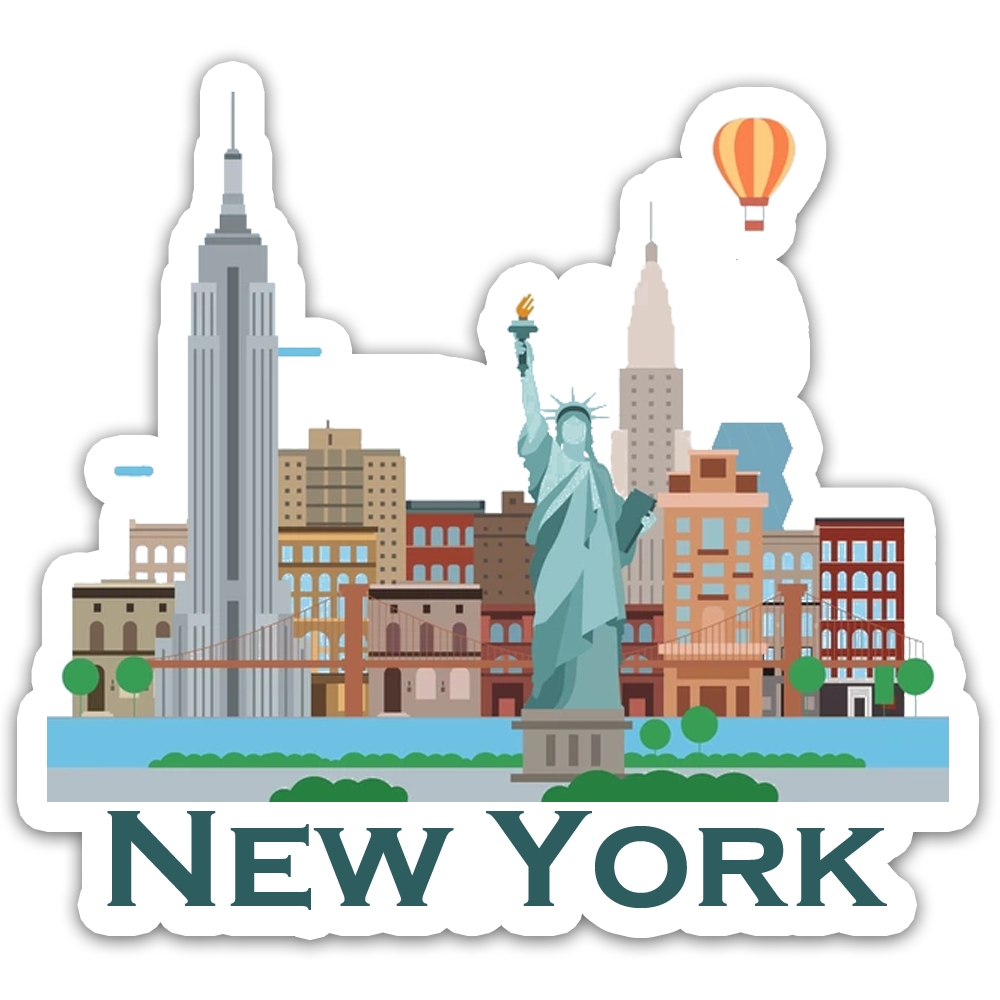 ShopTwiz New York Beauty City Fridge Magnet and Door Magnets