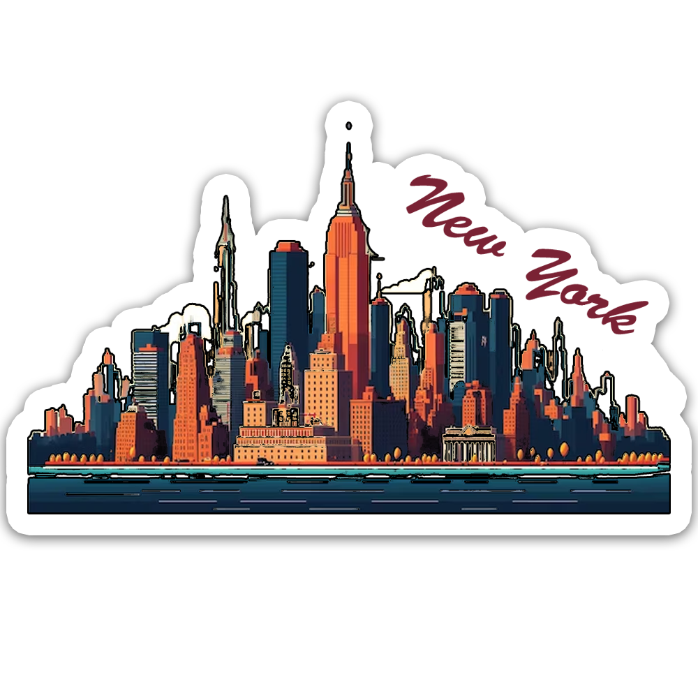 ShopTwiz New York Beauty City Fridge Magnet and Door Magnets