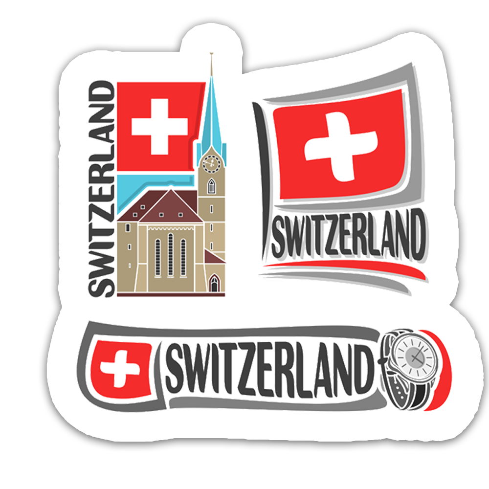 ShopTwiz Switzerland Beauty City Fridge Magnet and Door Magnets