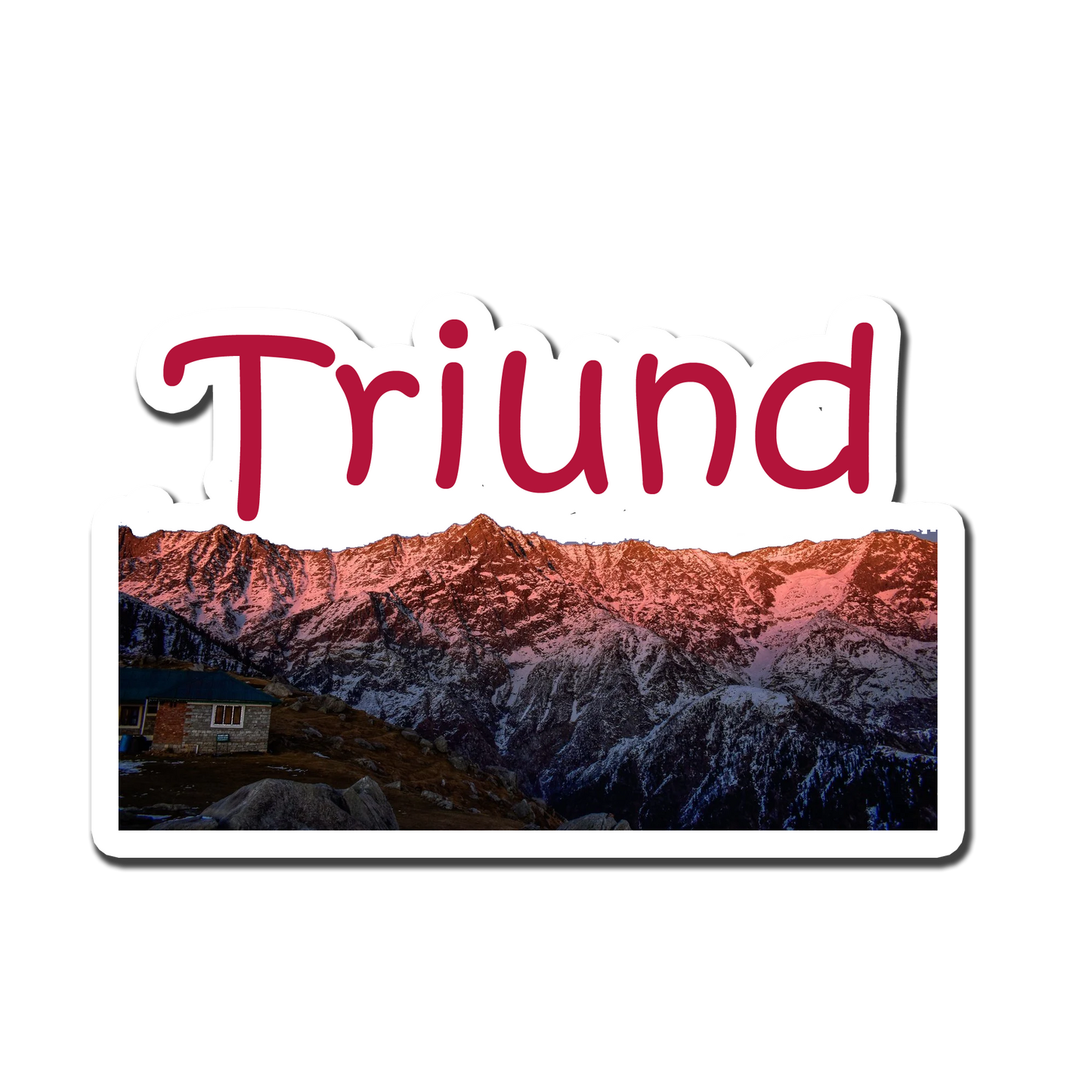 Triund Scenery Souvenir Fridge Magnet