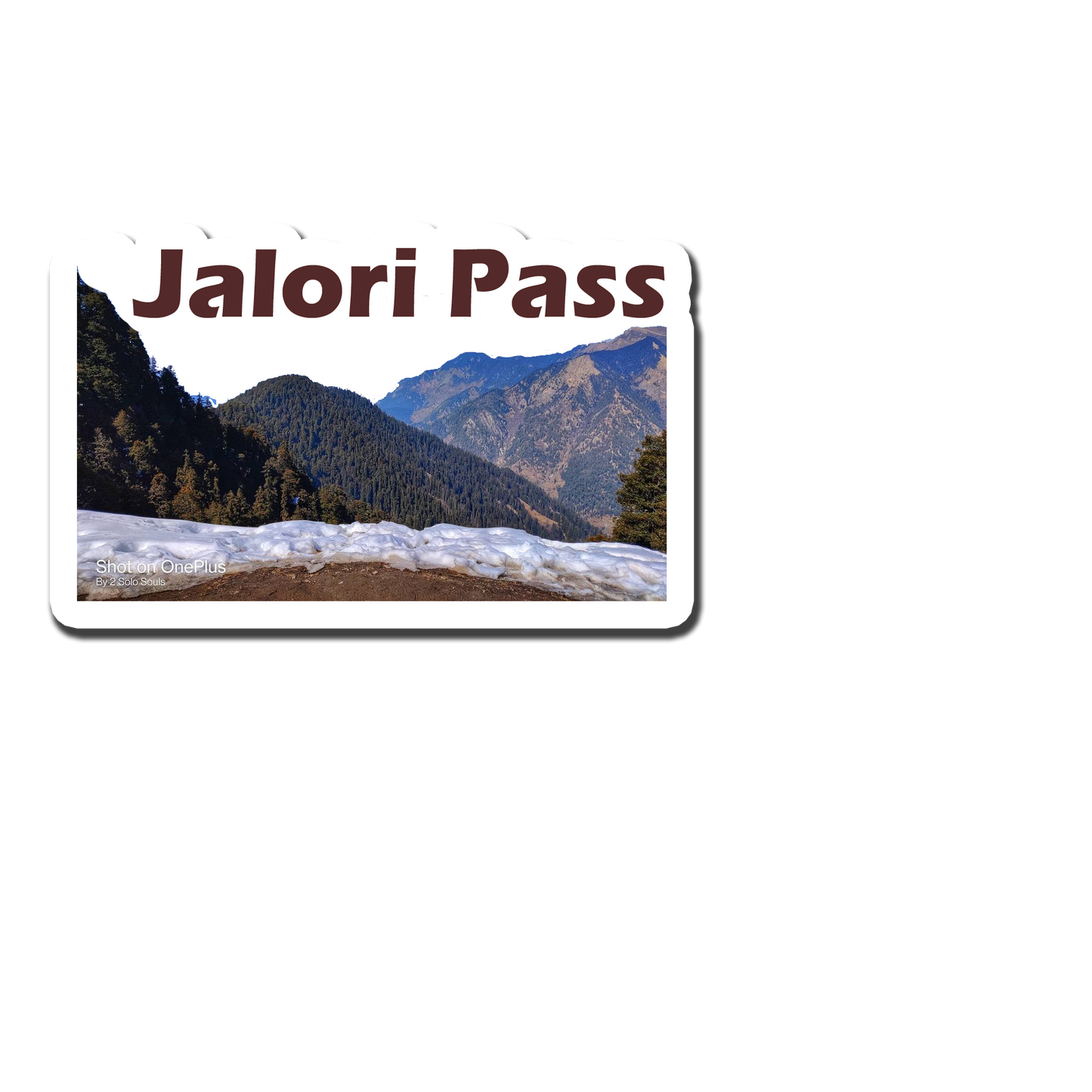 Jalori Pass Souvenir Fridge Magnet
