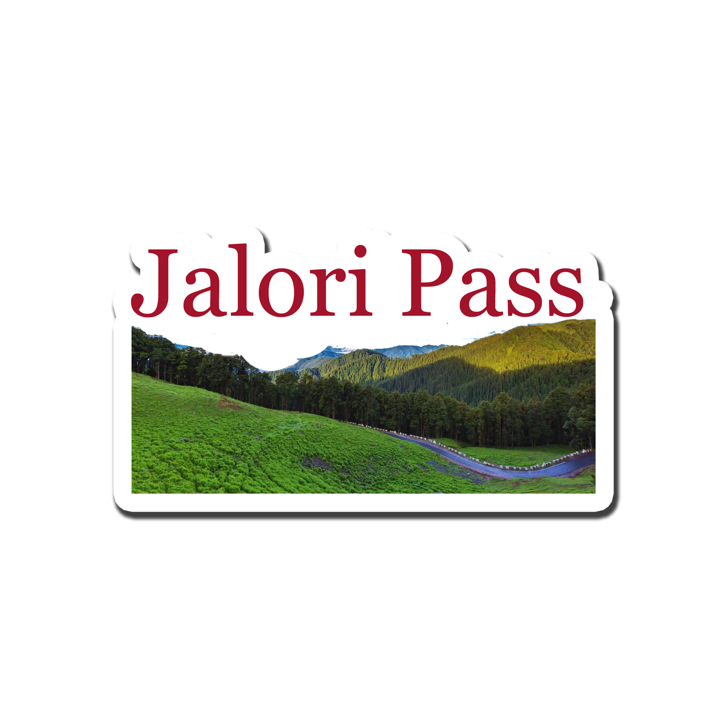 Jalori Pass Beauty Souvenir Fridge Magnet