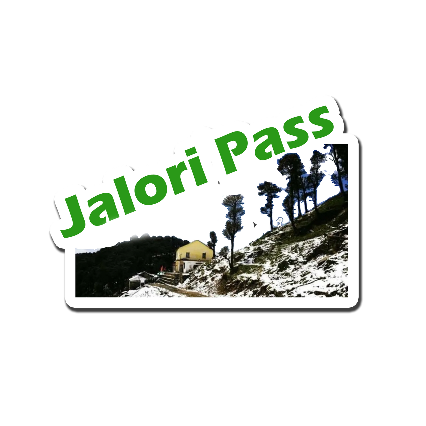 Jalori Pass Scenic Souvenir Fridge Magnet