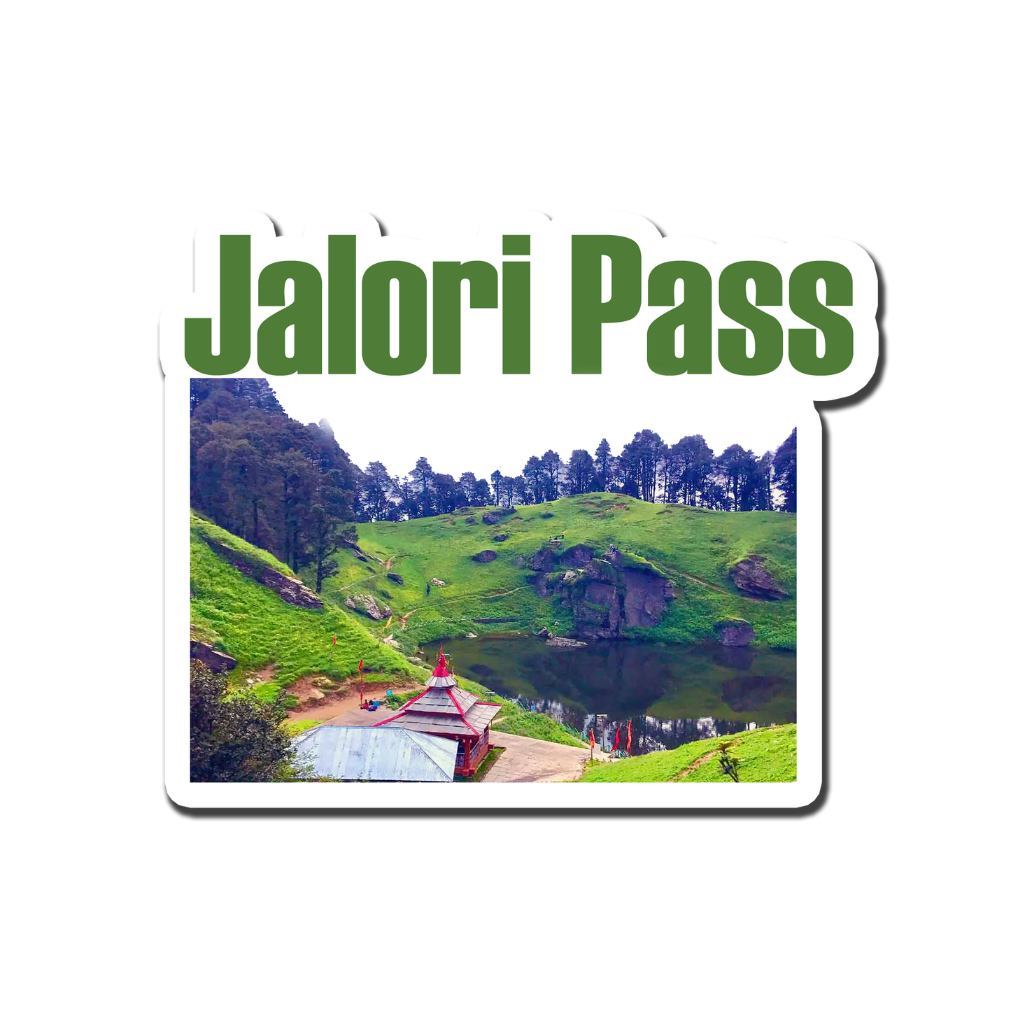Jalori Pass Decor Souvenir Fridge Magnet