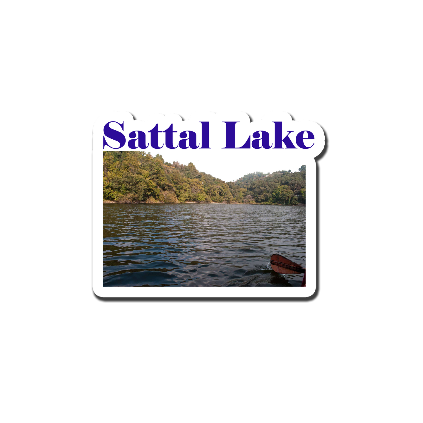 Sattal Lake Beauty Souvenir Fridge Magnet