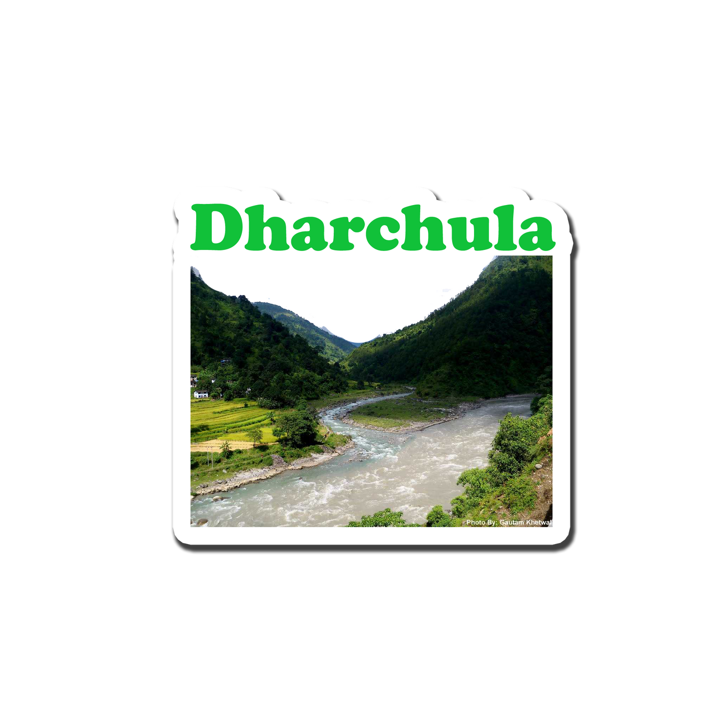 Dharchula Beauty Souvenir Fridge Magnet