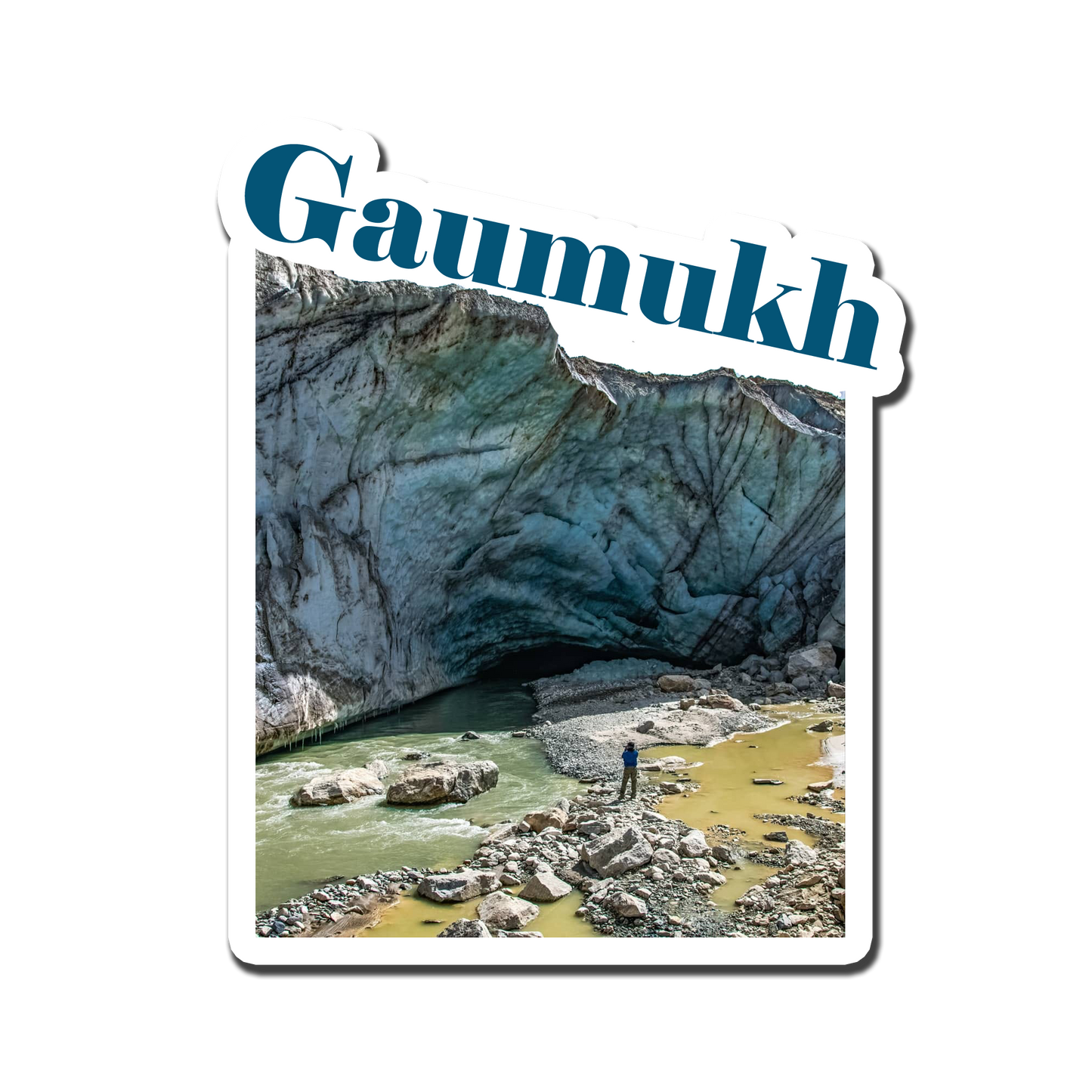 Gaumukh Beauty Souvenir Fridge Magnet