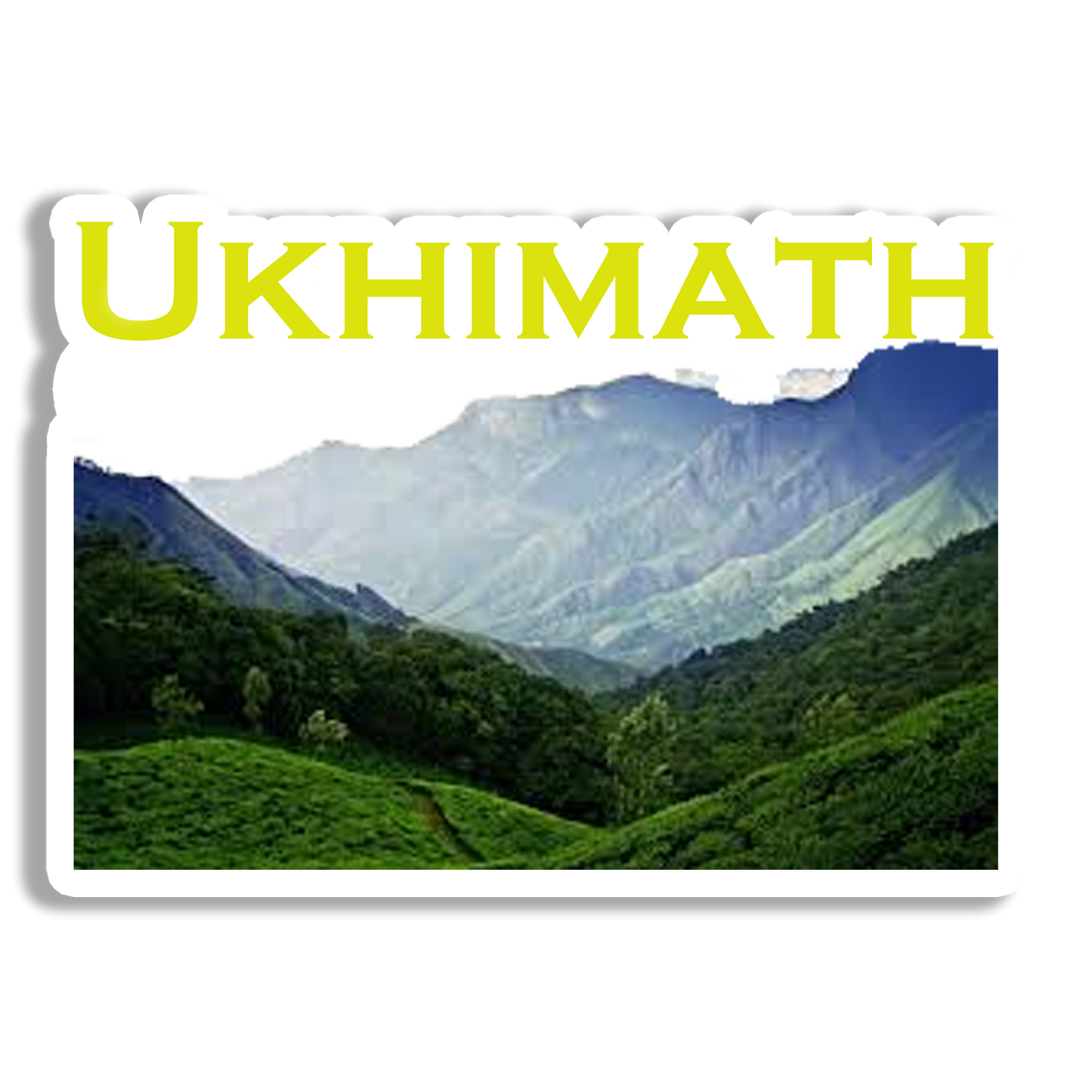 Ukhimath Scenery Souvenir Fridge Magnet