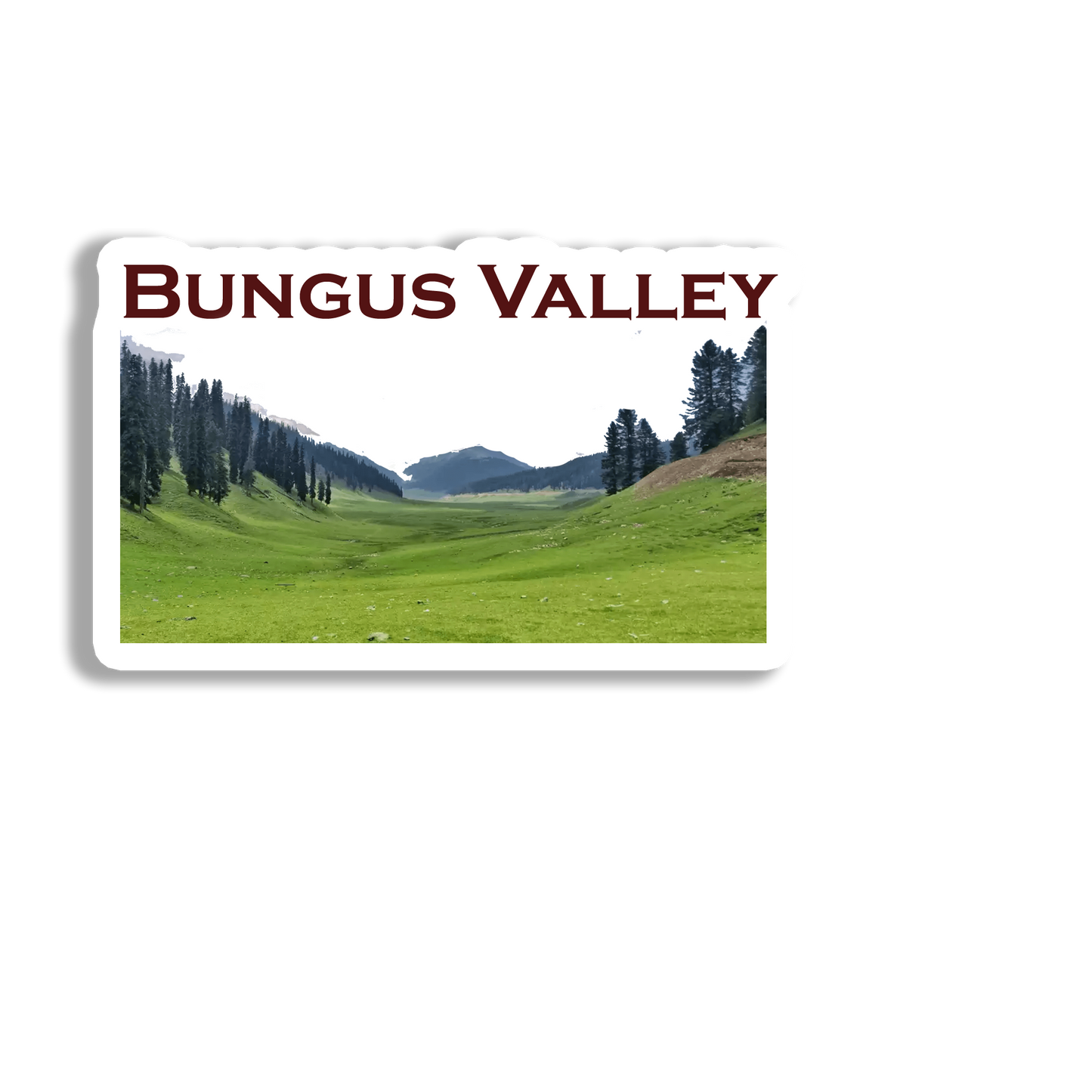 Bungus Valley Souvenir Fridge Magnet