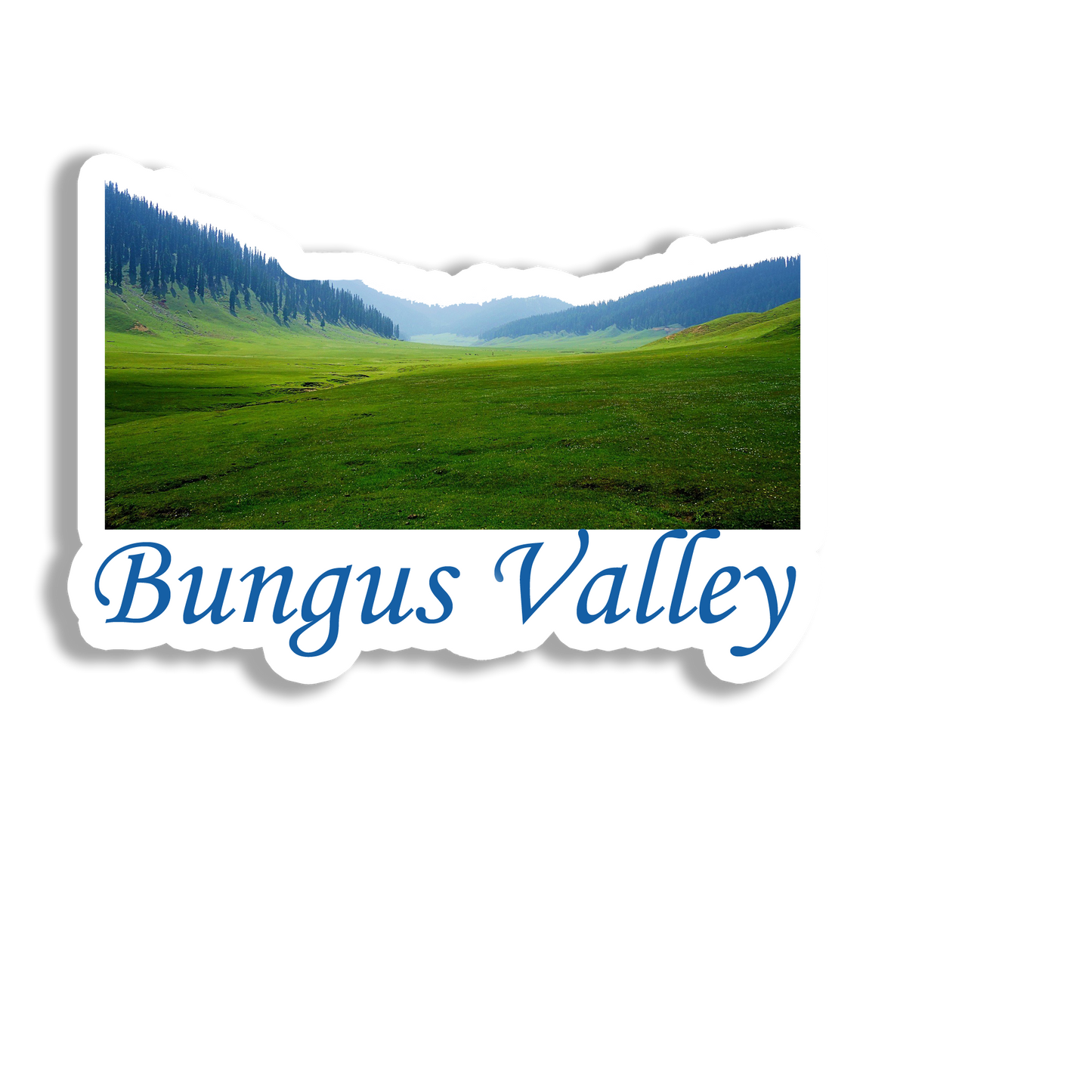 Bungus Valley Beauty Souvenir Fridge Magnet