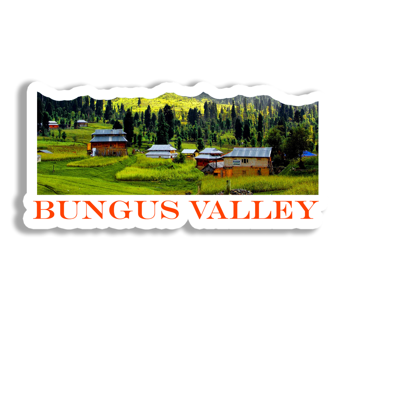 Bungus Valley Elegant Souvenir Fridge Magnet