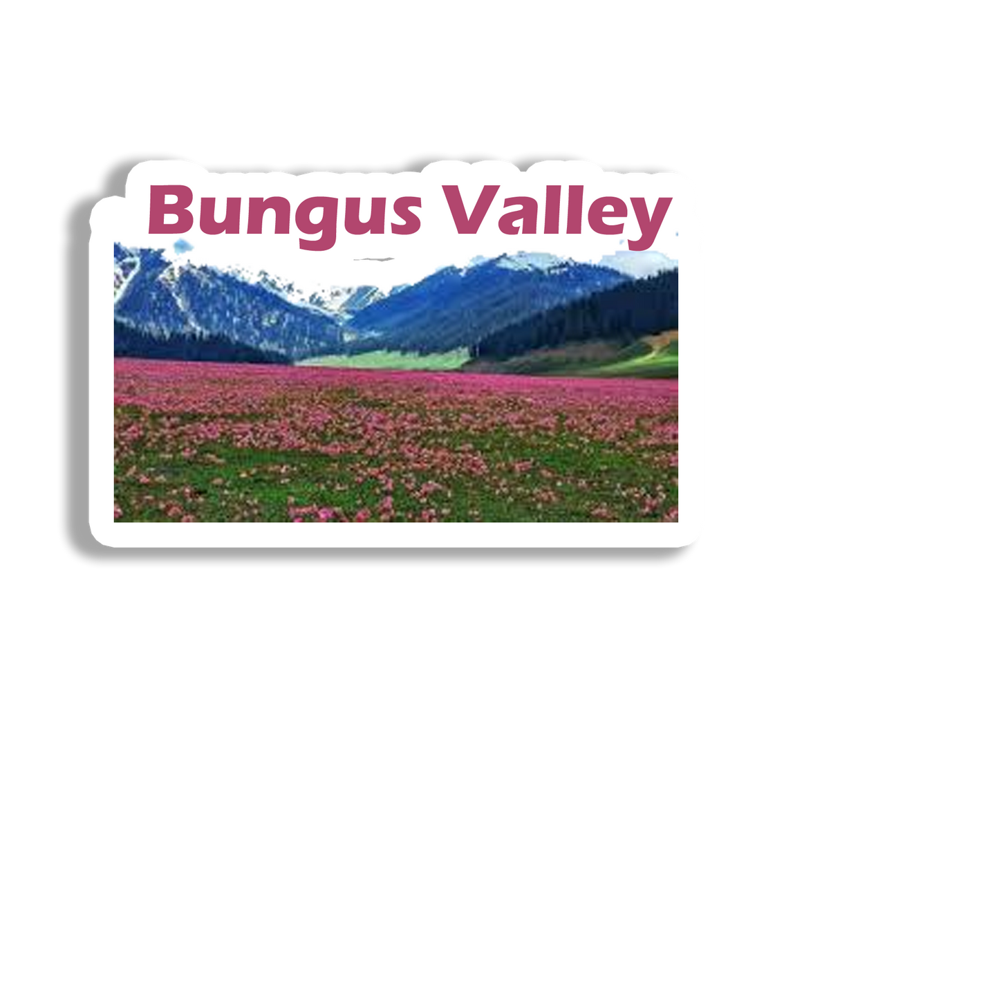 Bungus Valley Scenery Souvenir Fridge Magnet