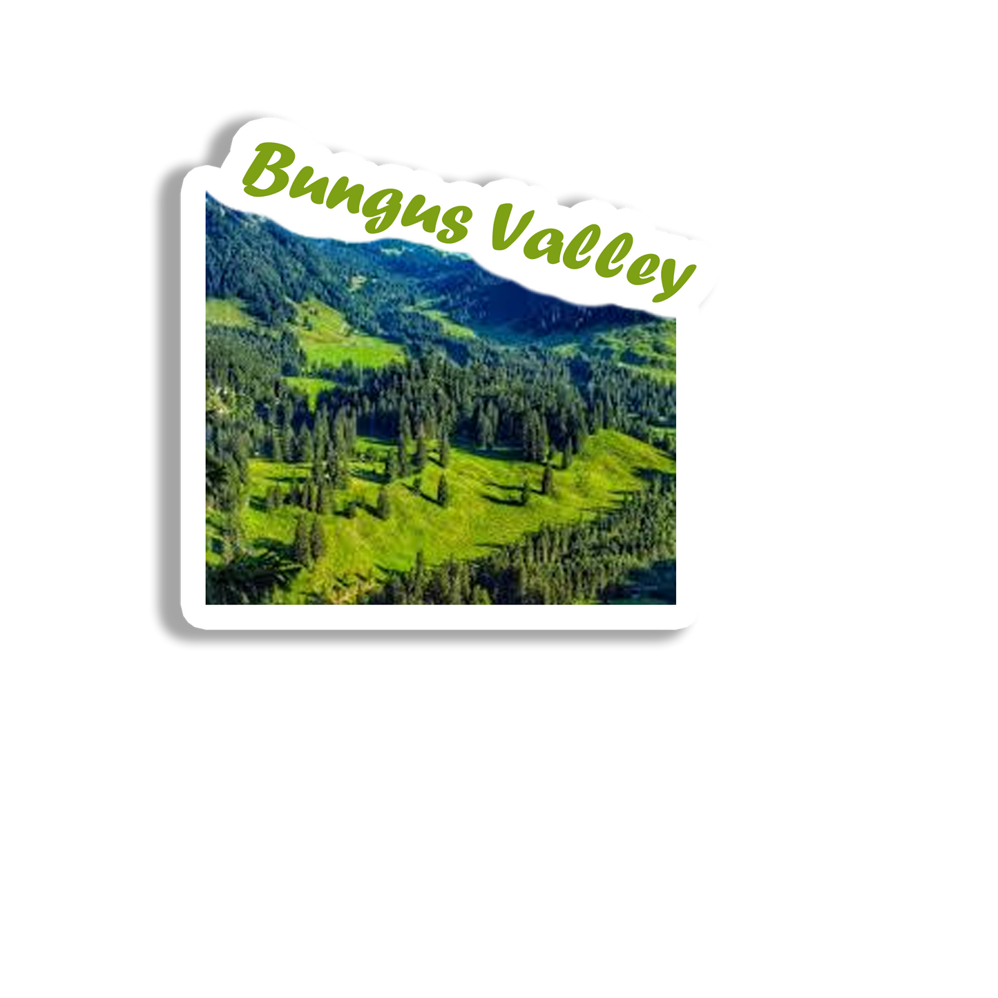 Bungus Valley Scenic Souvenir Fridge Magnet