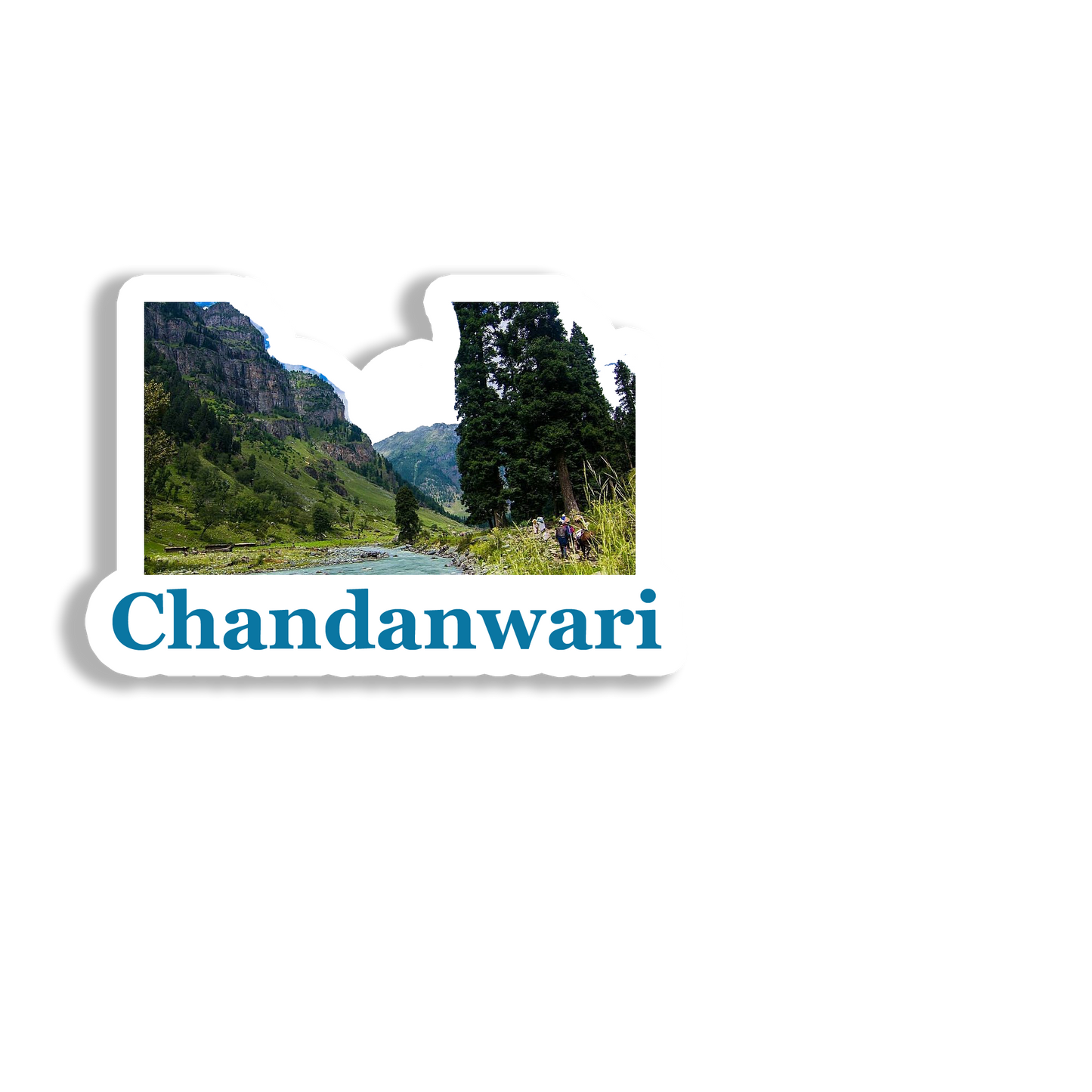 Chandanwari Beauty Souvenir Fridge Magnet