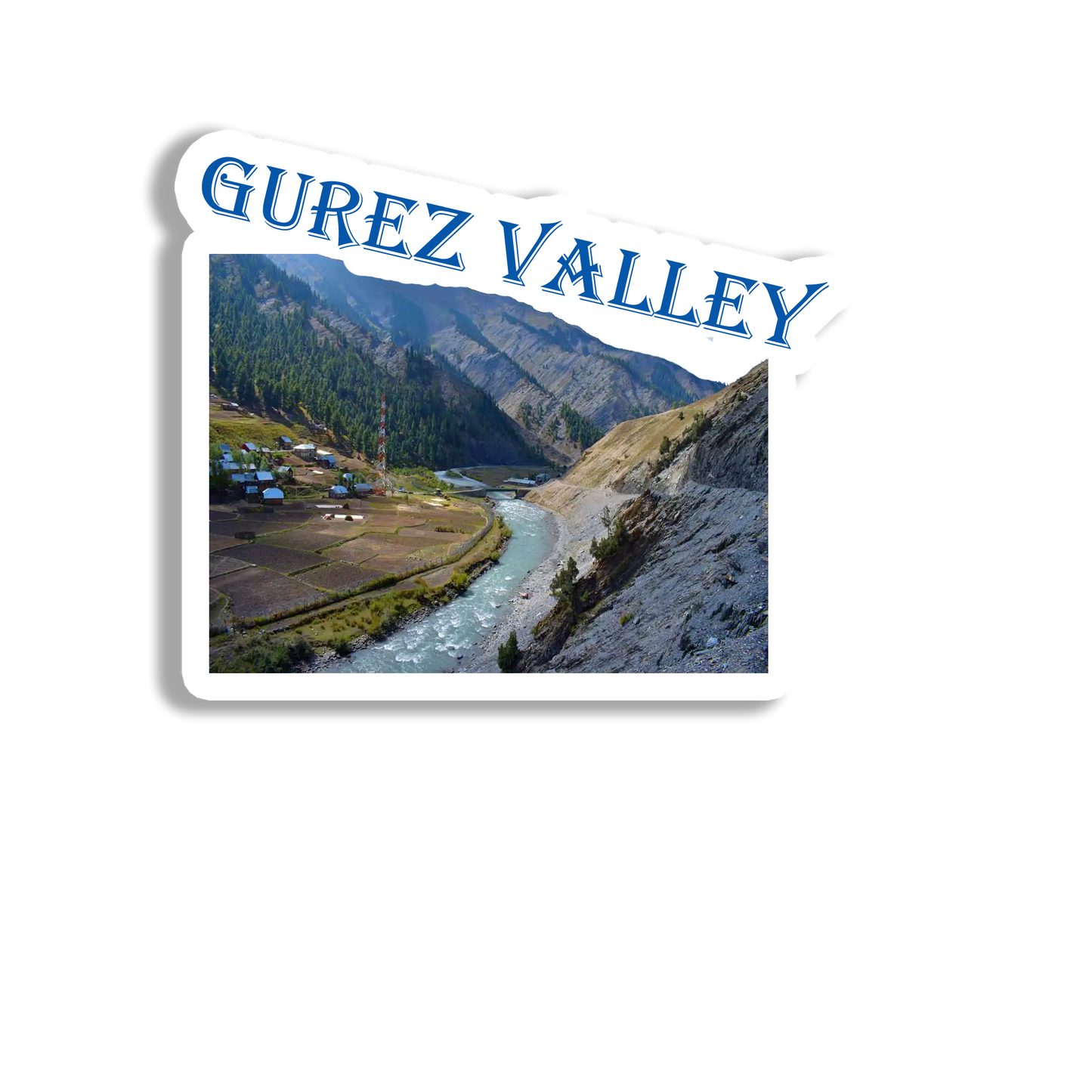 Gurez Valley Beauty Souvenir Fridge Magnet