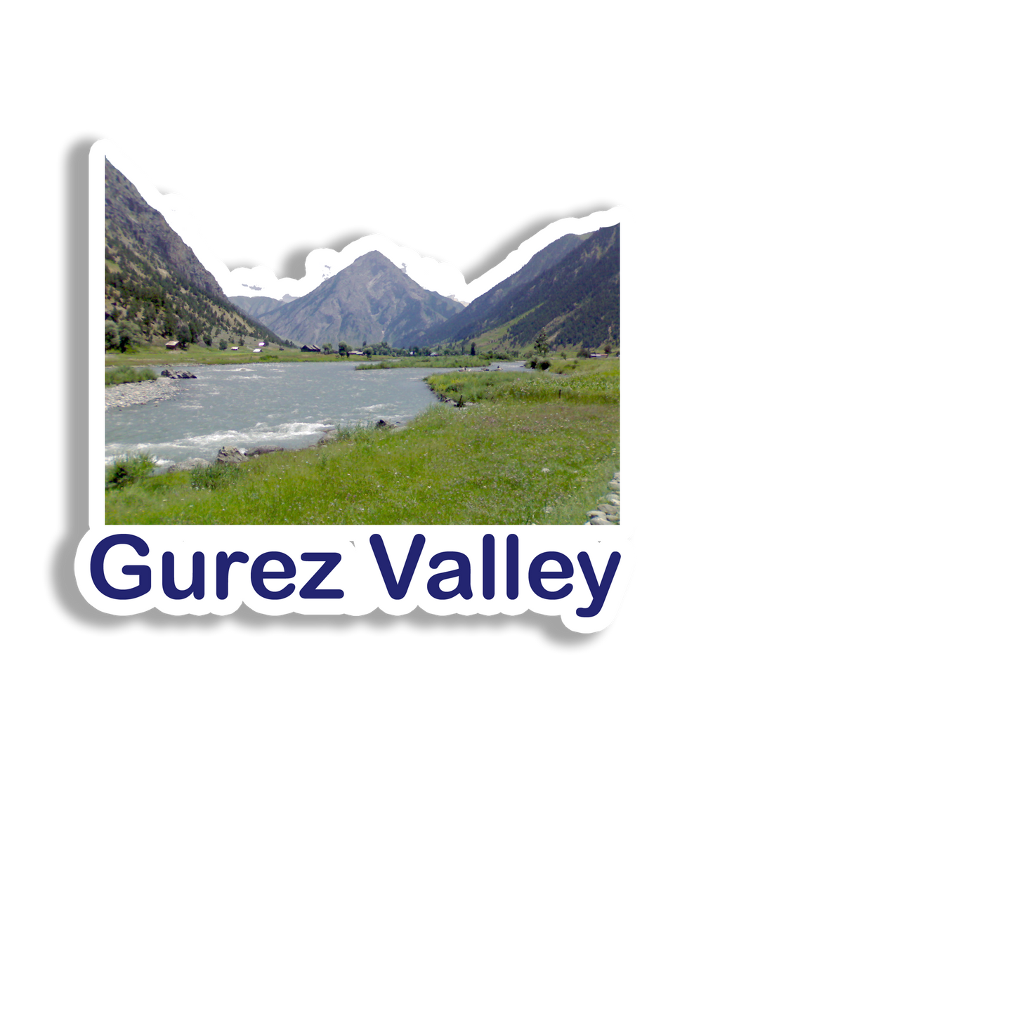 Gurez Valley Elegant Souvenir Fridge Magnet