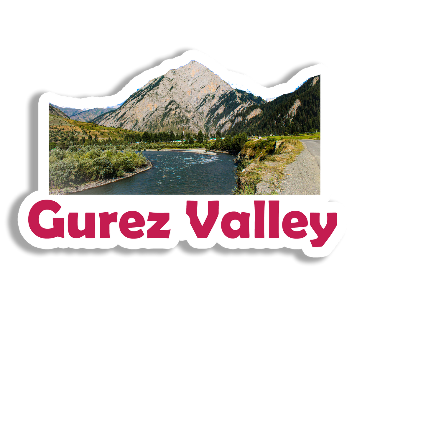 Gurez Valley Awesome Souvenir Fridge Magnet