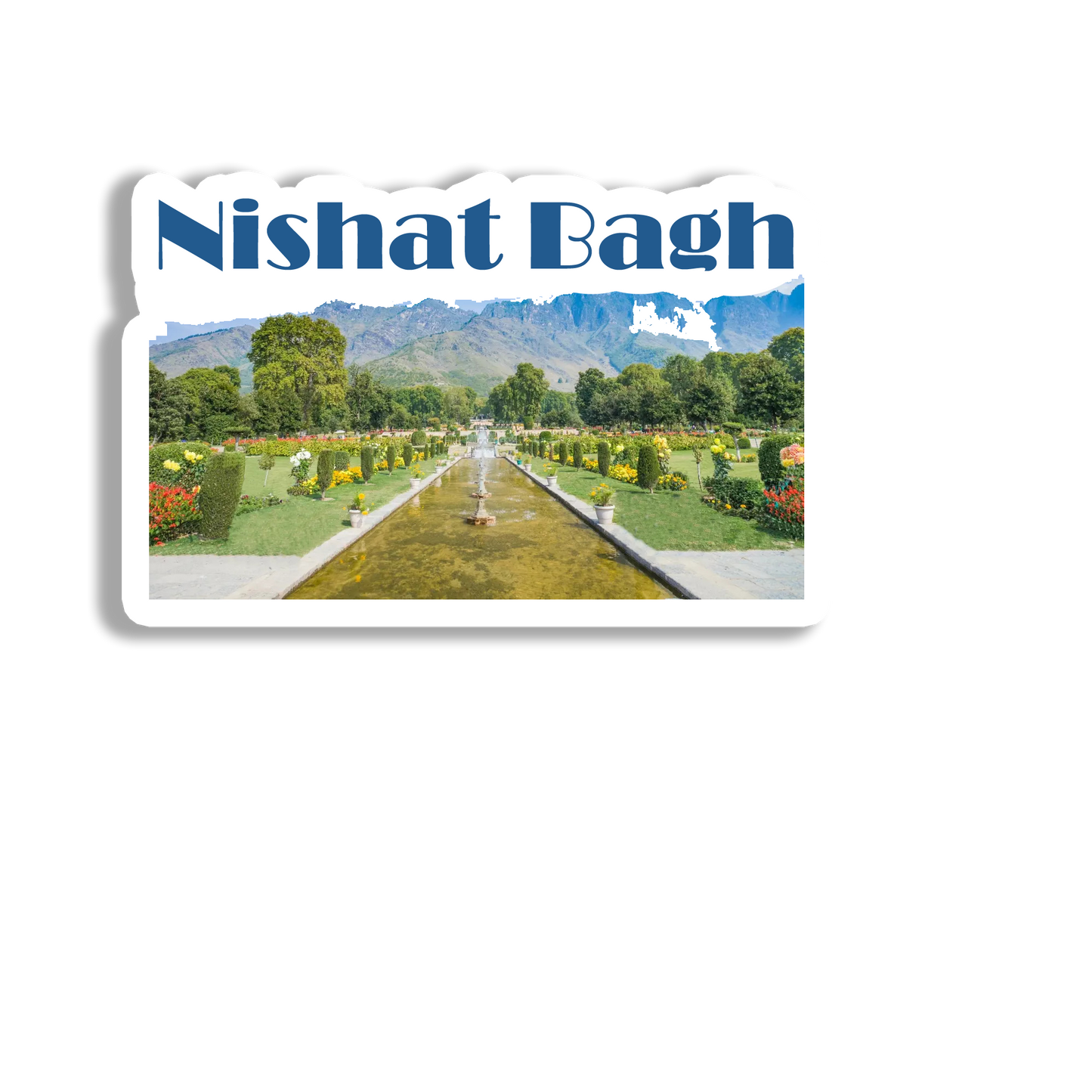 Nishat Bagh Beautiful Souvenir Fridge Magnet