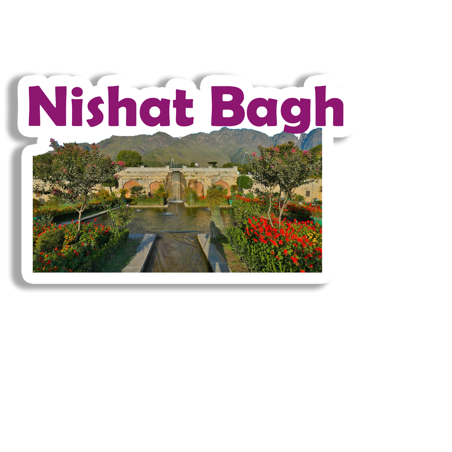 Nishat Bagh Awesome Souvenir Fridge Magnet