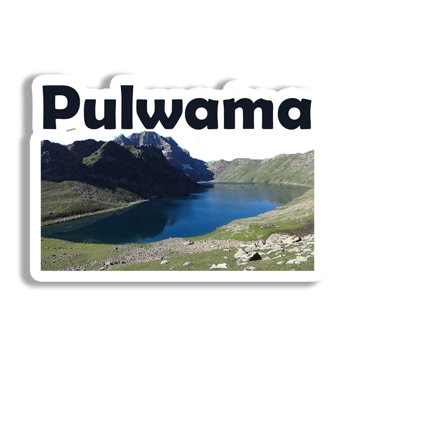 Pulwama Beautiful Souvenir Fridge Magnet