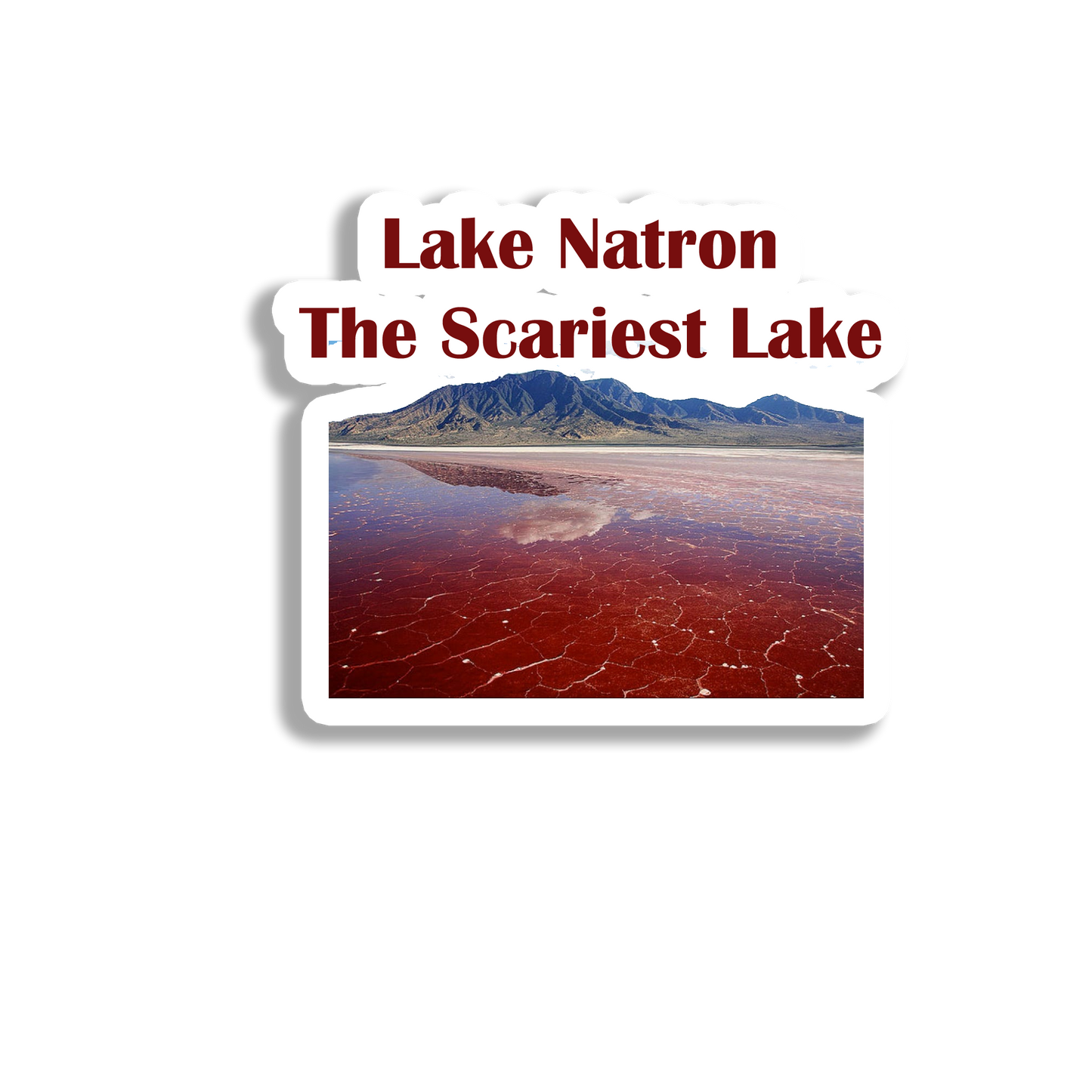 Lake Natron Souvenir Fridge Magnet