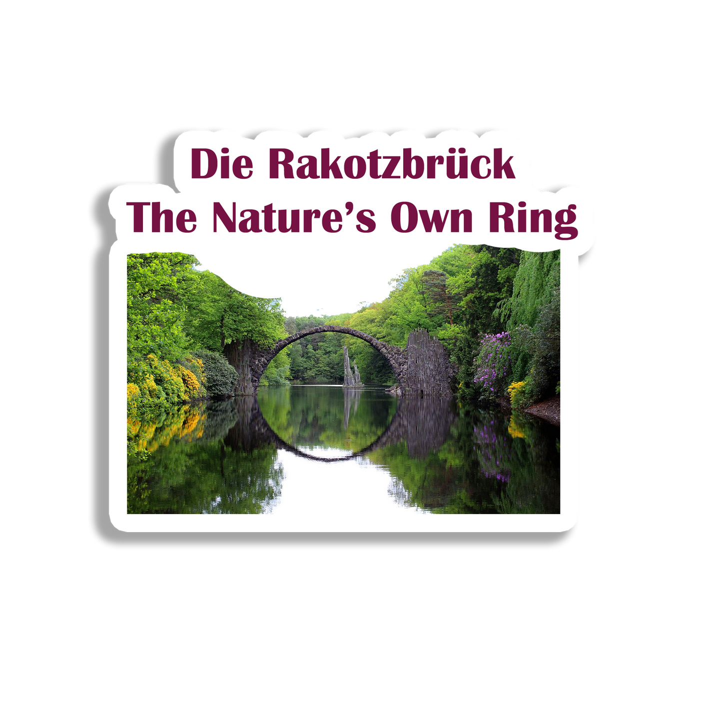 Die Rakotzbruck Souvenir Fridge Magnet