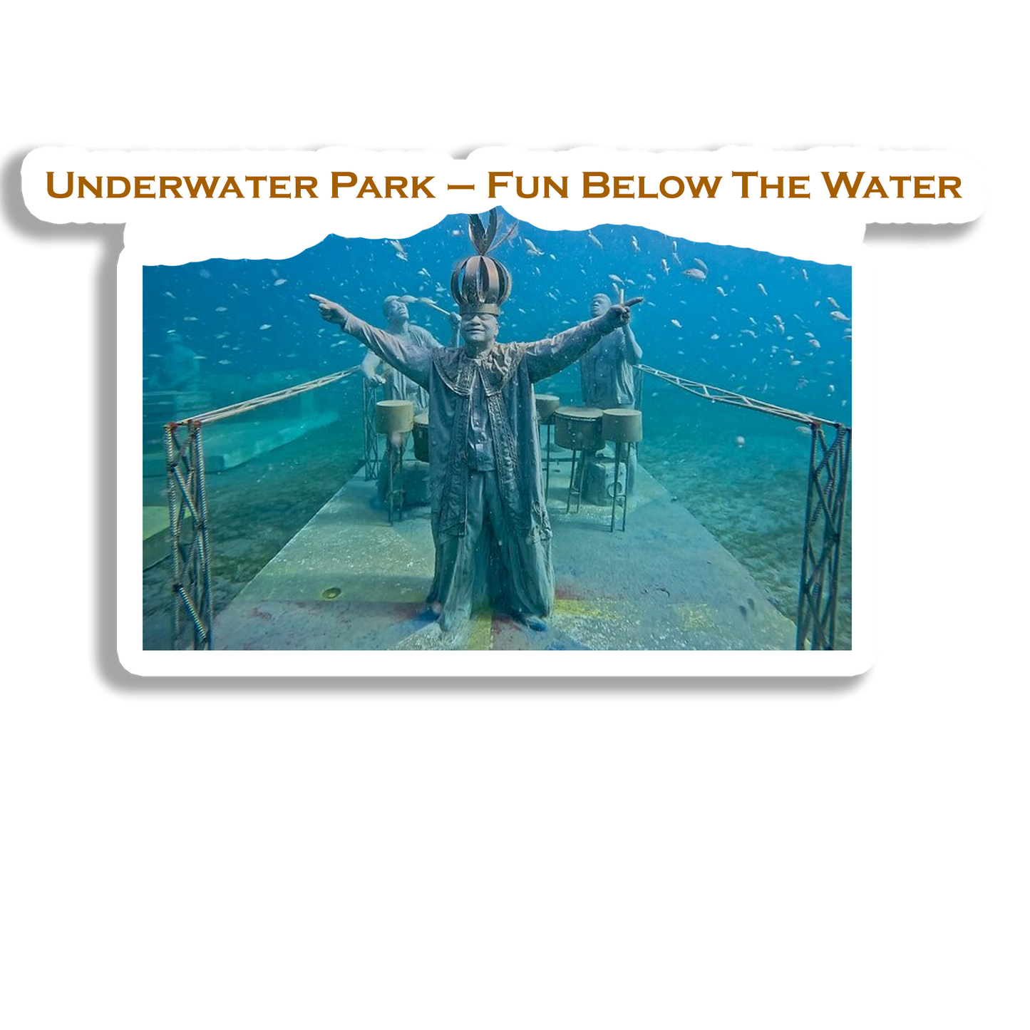 Underwater Park Souvenir Fridge Magnet