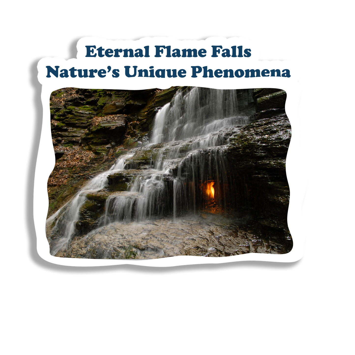 Eternal Flame Falls Souvenir Fridge Magnet