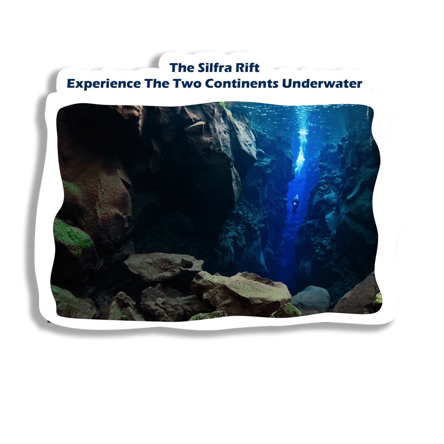 The Silfra Rift   Souvenir  Fridge Magnet