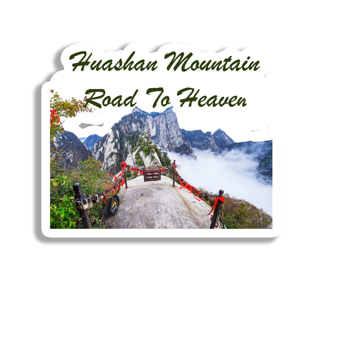 Huashan Mountain Beautiful Souvenir Fridge Magnet