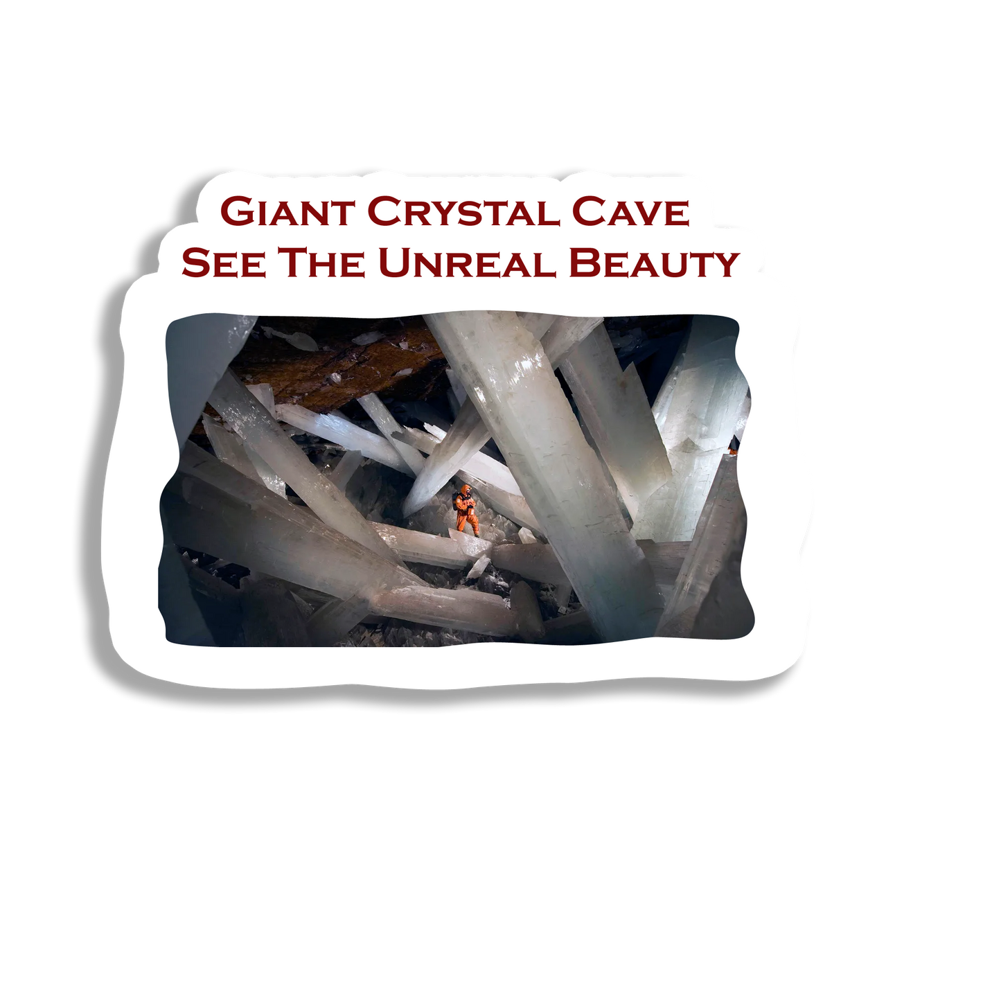Giant Crystal Cave Souvenir Fridge Magnet