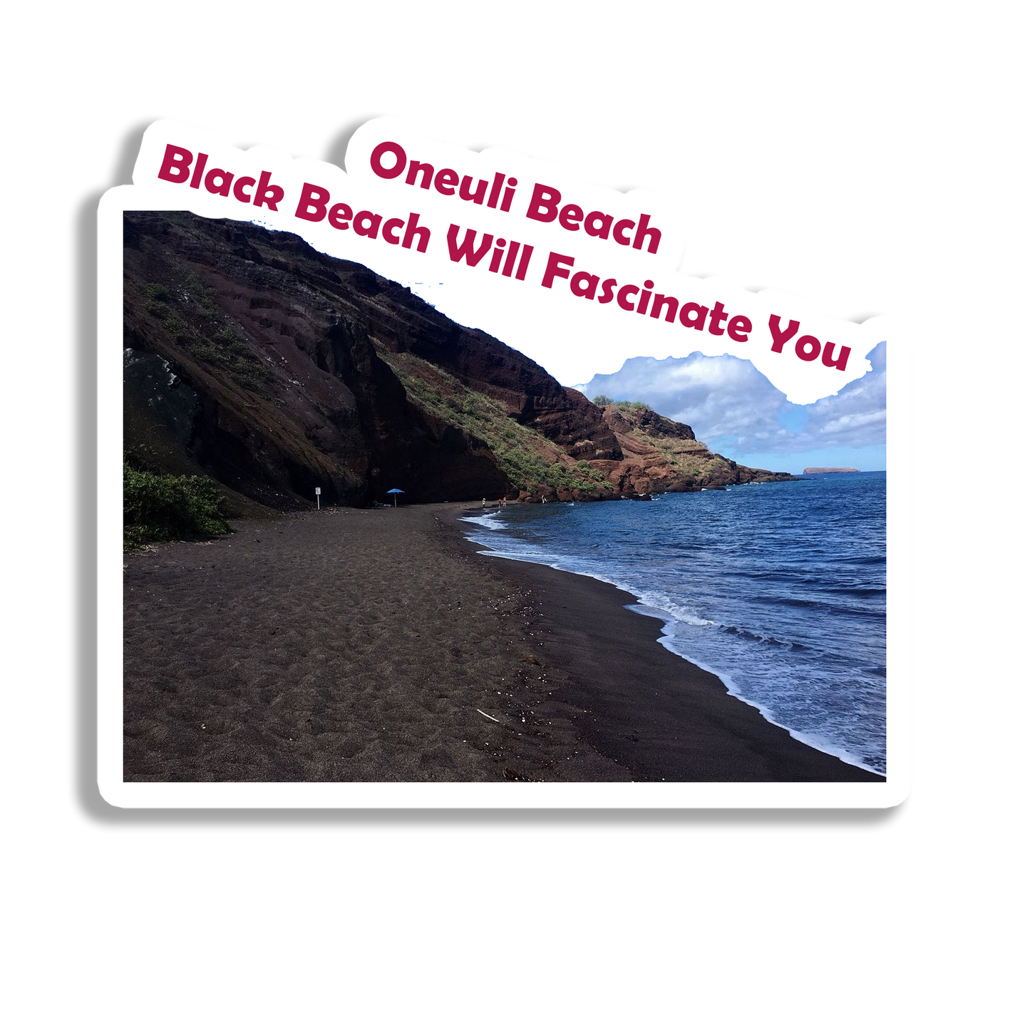Oneuli Beach Souvenir Fridge Magnet
