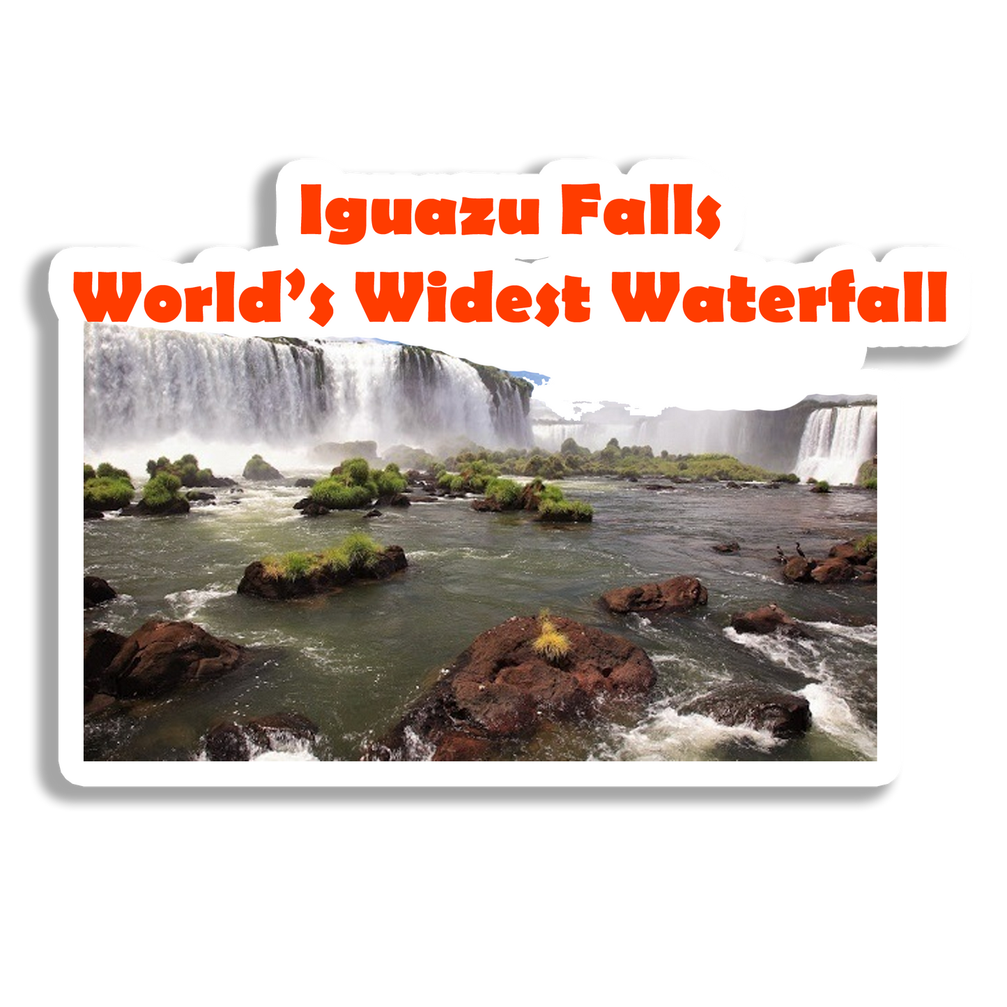 Lguazu Falls Scenic Souvenir Fridge Magnet