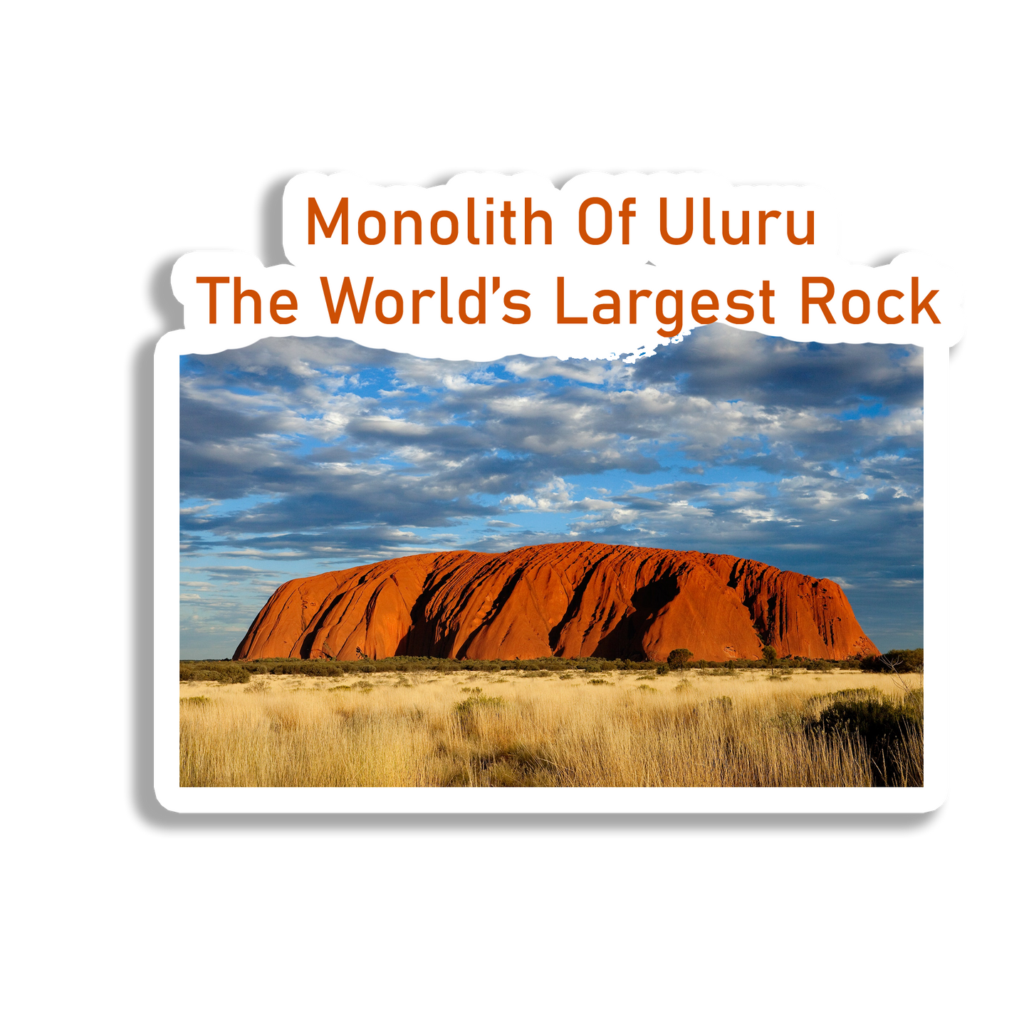 Monolith Of Uluru Scenery Souvenir Fridge Magnet