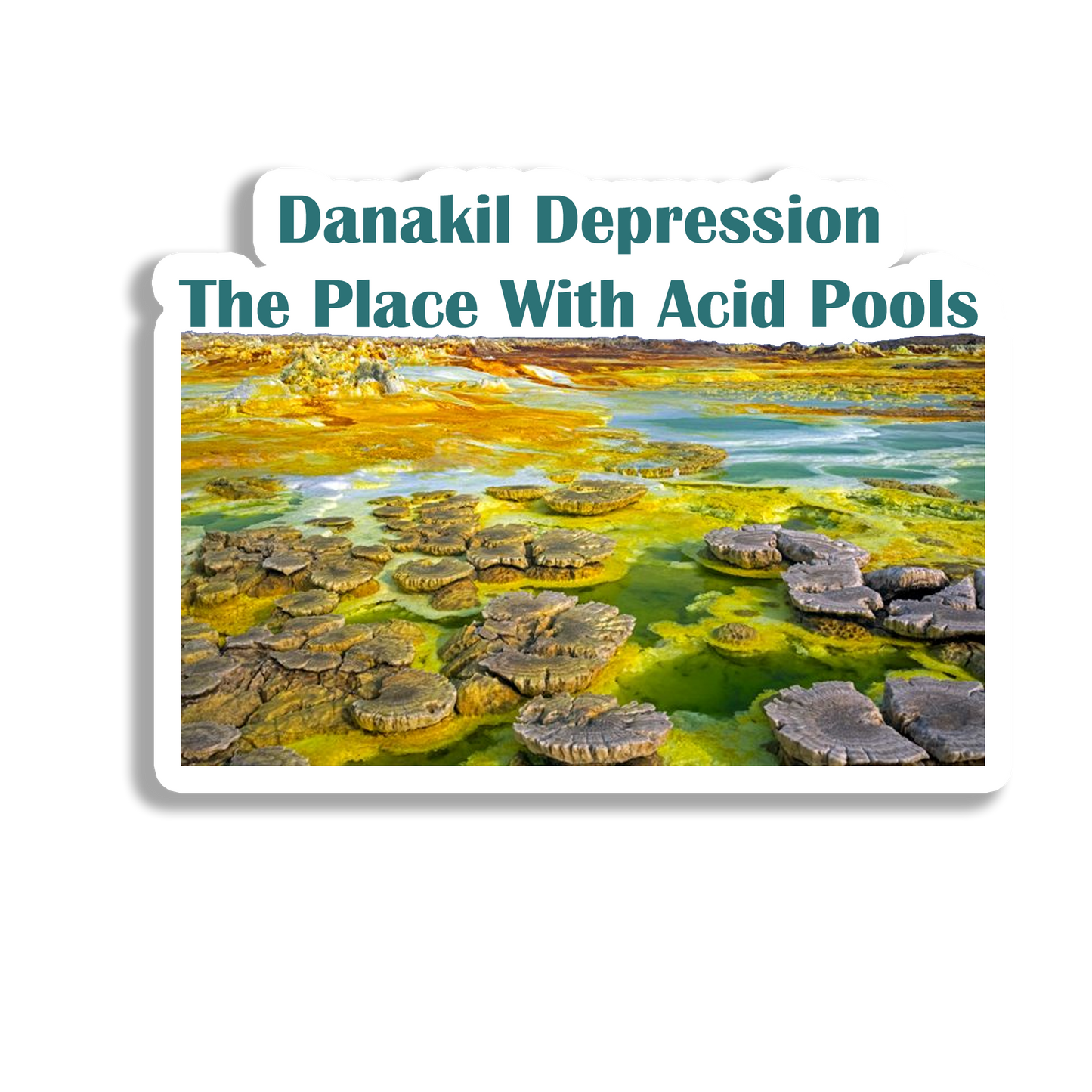 Danakil Depression Beauty Souvenir Fridge Magnet