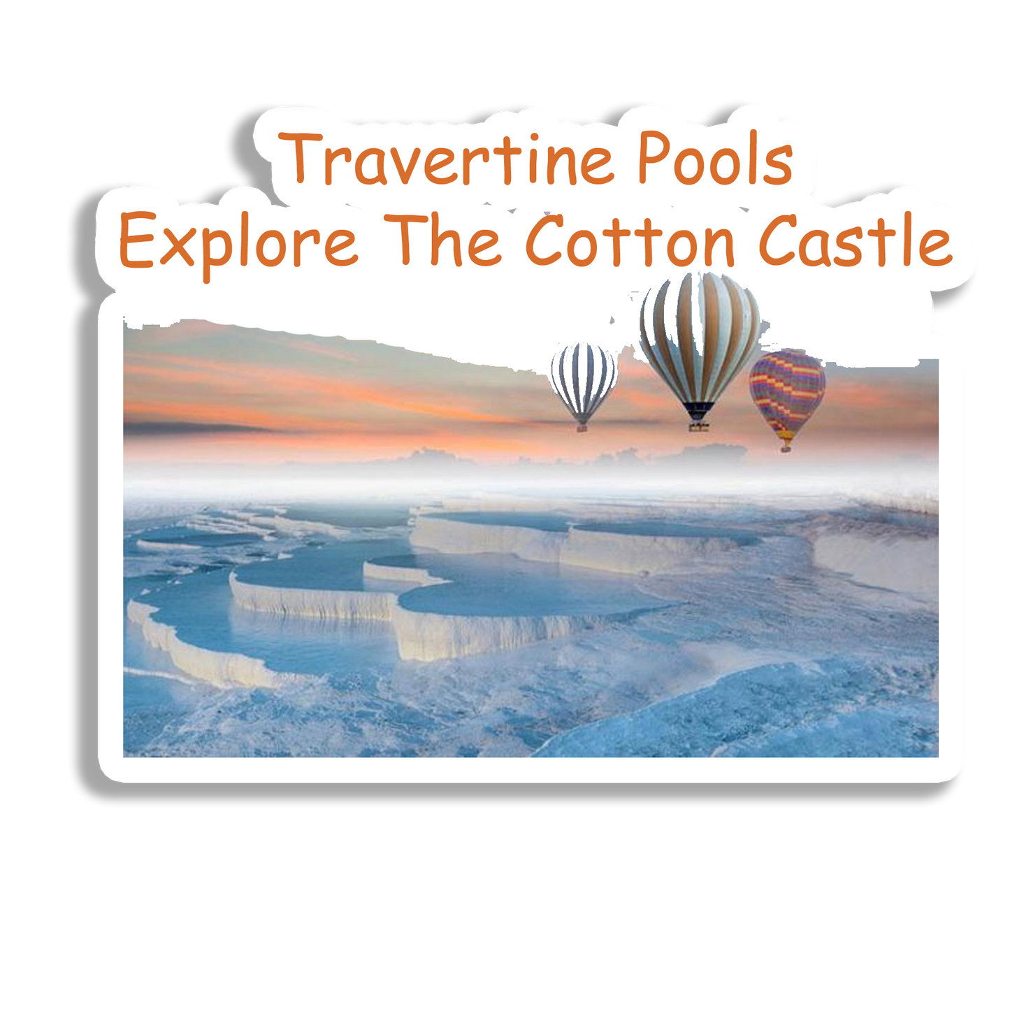 Travertine Pools Souvenir Fridge Magnet