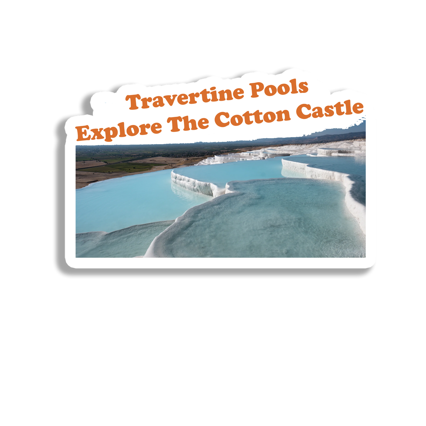 Travertine Pools Beauty  Souvenir Fridge Magnet