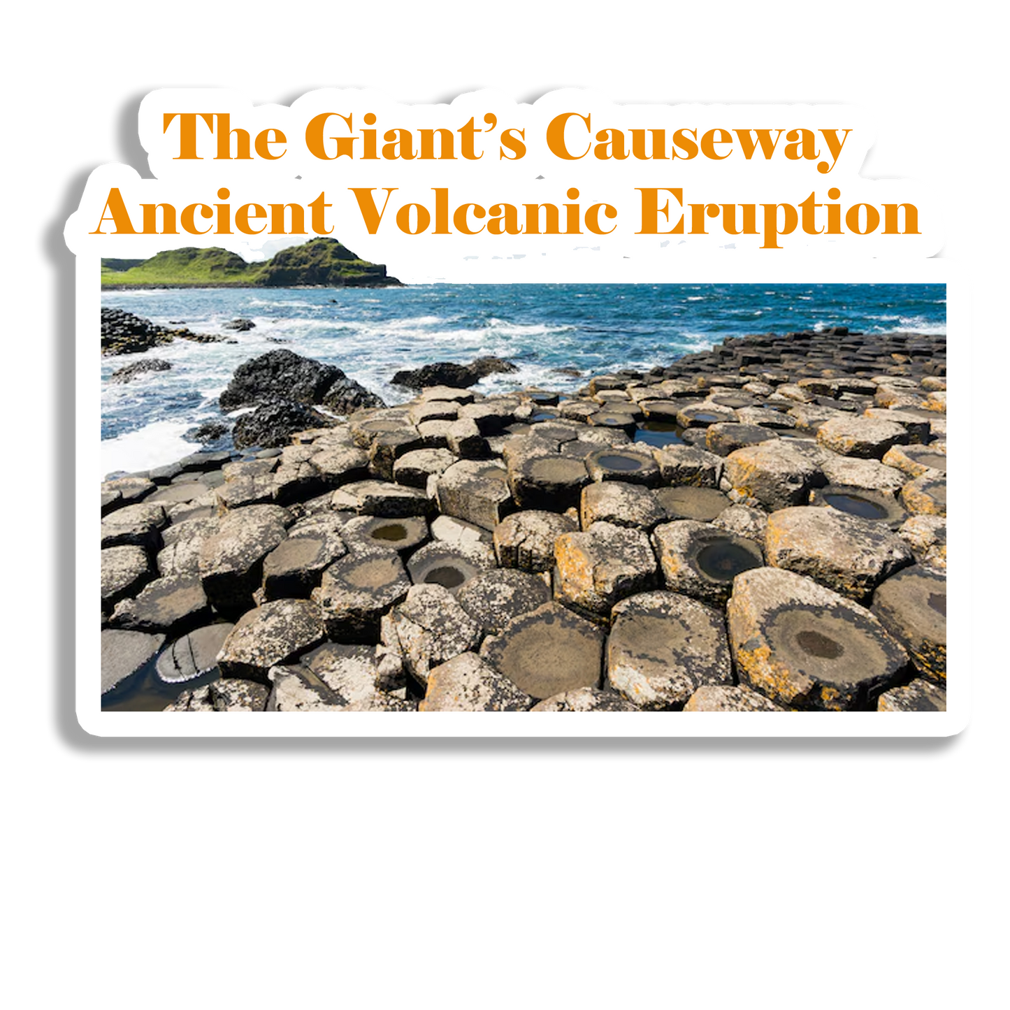 The Giant's Causeway Beautiful Souvenir Fridge Magnet