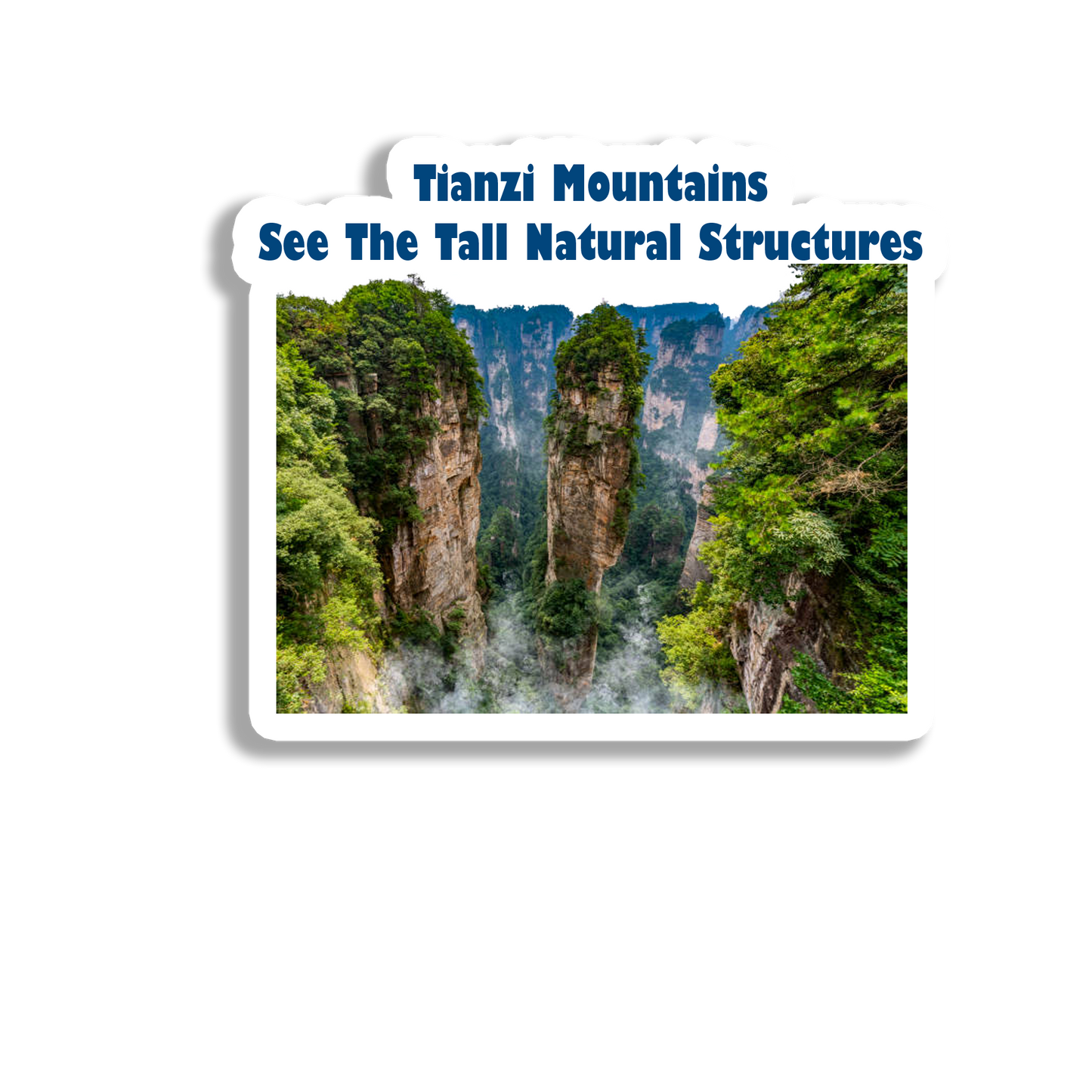 Tianzi Mountains Awesome Souvenir Fridge Magnet
