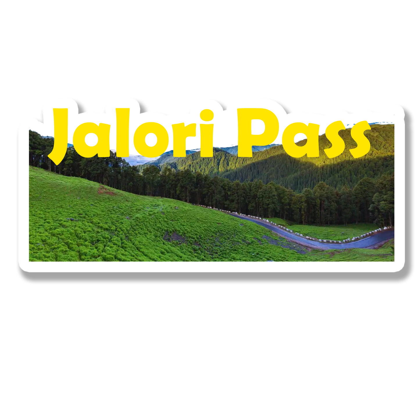 Jalori Pass Souvenir Fridge Magnet