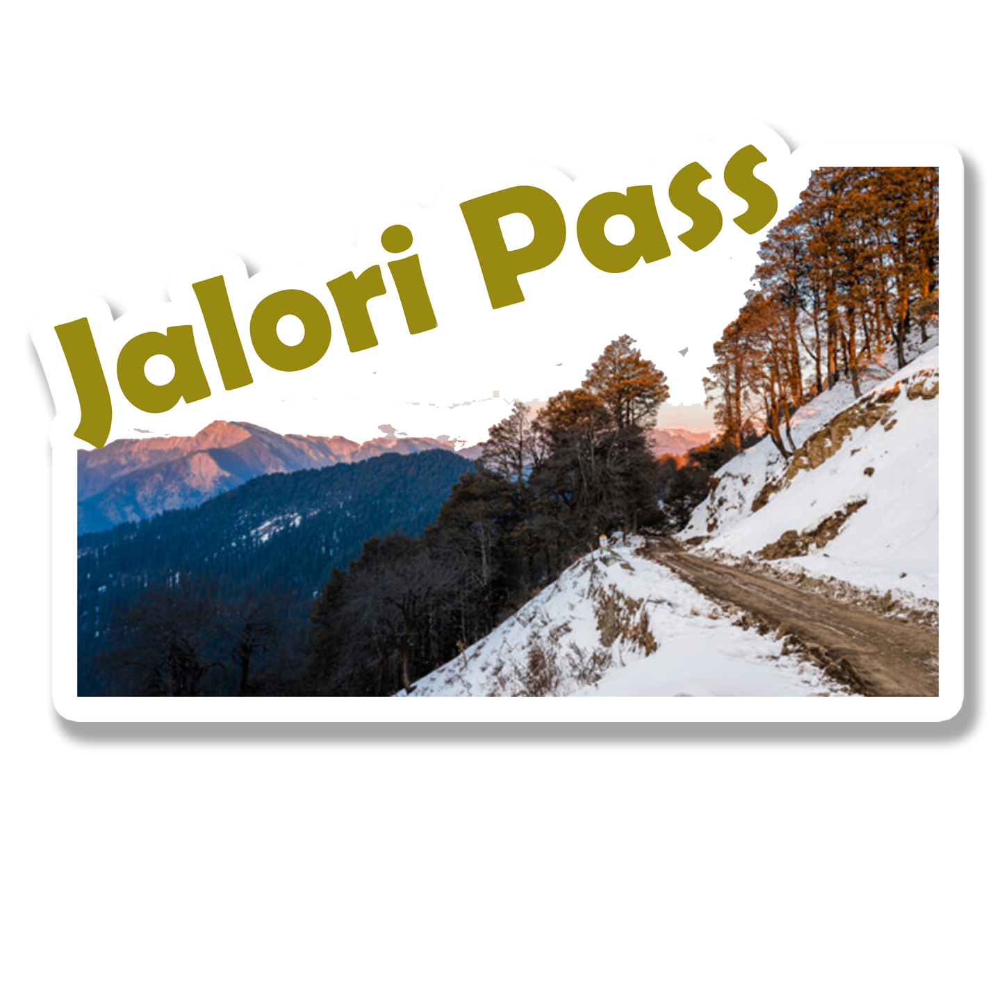 Jalori Pass Beauty Souvenir Fridge Magnet