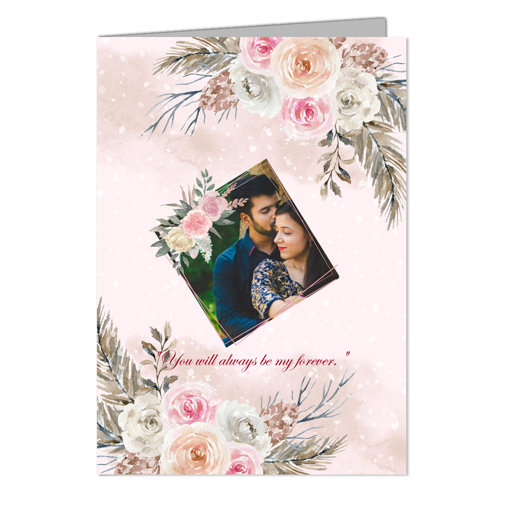 Love You - Customized Greeting Card - Add Your Own Photo