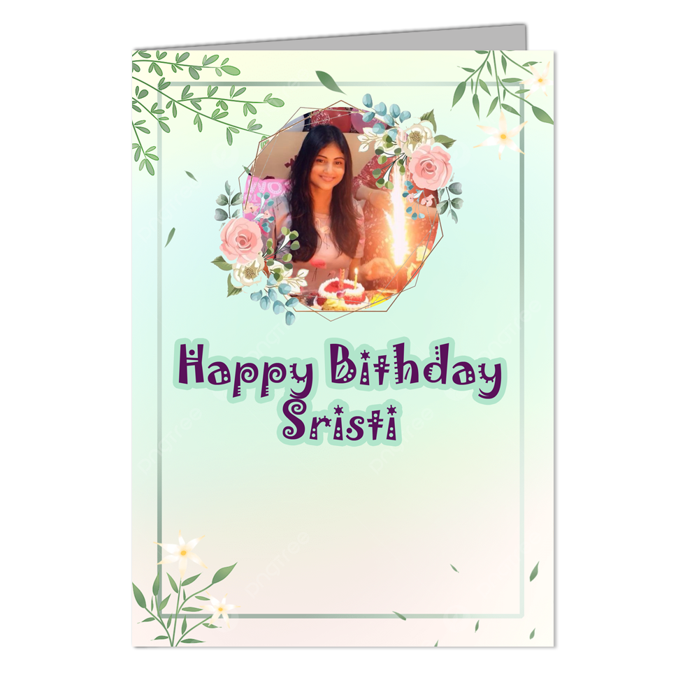 Very Happy Birthday - Customized Greeting Card - Add Your Own Photo